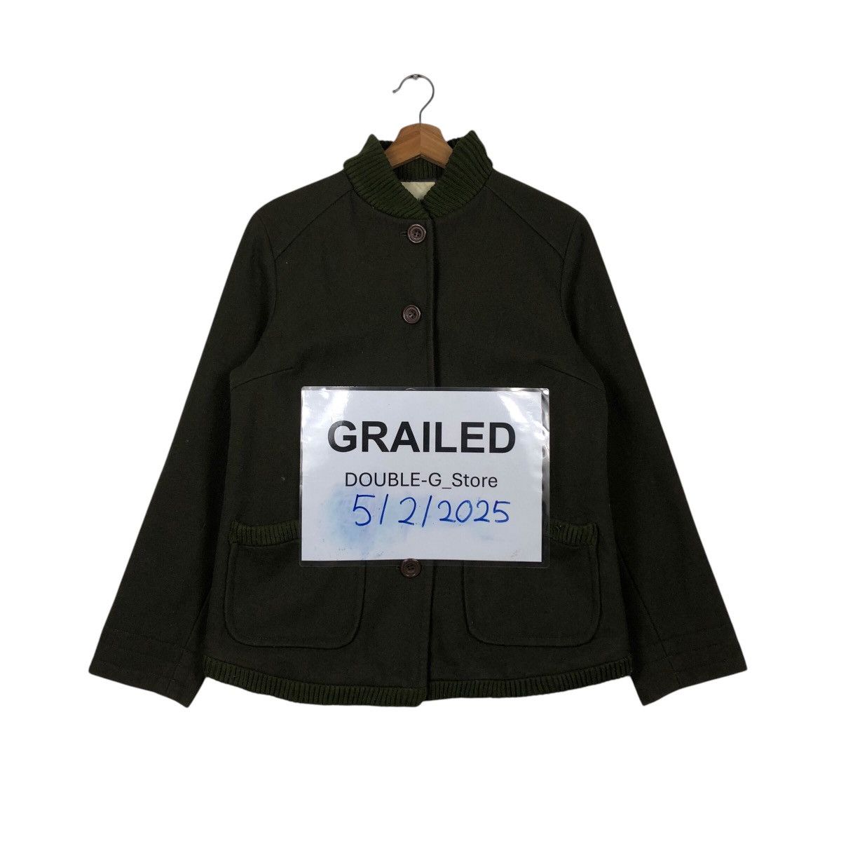 Japanese Brand Vintage Wool Button Jacket Military Sab Street Issey Miyake Size US M / EU 48-50 / 2 - 1 Thumbnail