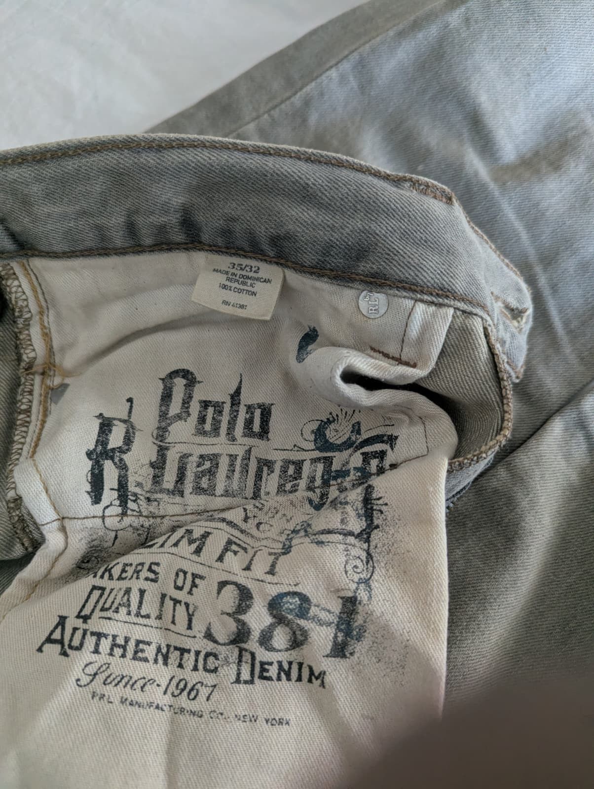 Other Polo by Ralph Lauren Vintage Gray Jeans Size US 35 - 9 Thumbnail