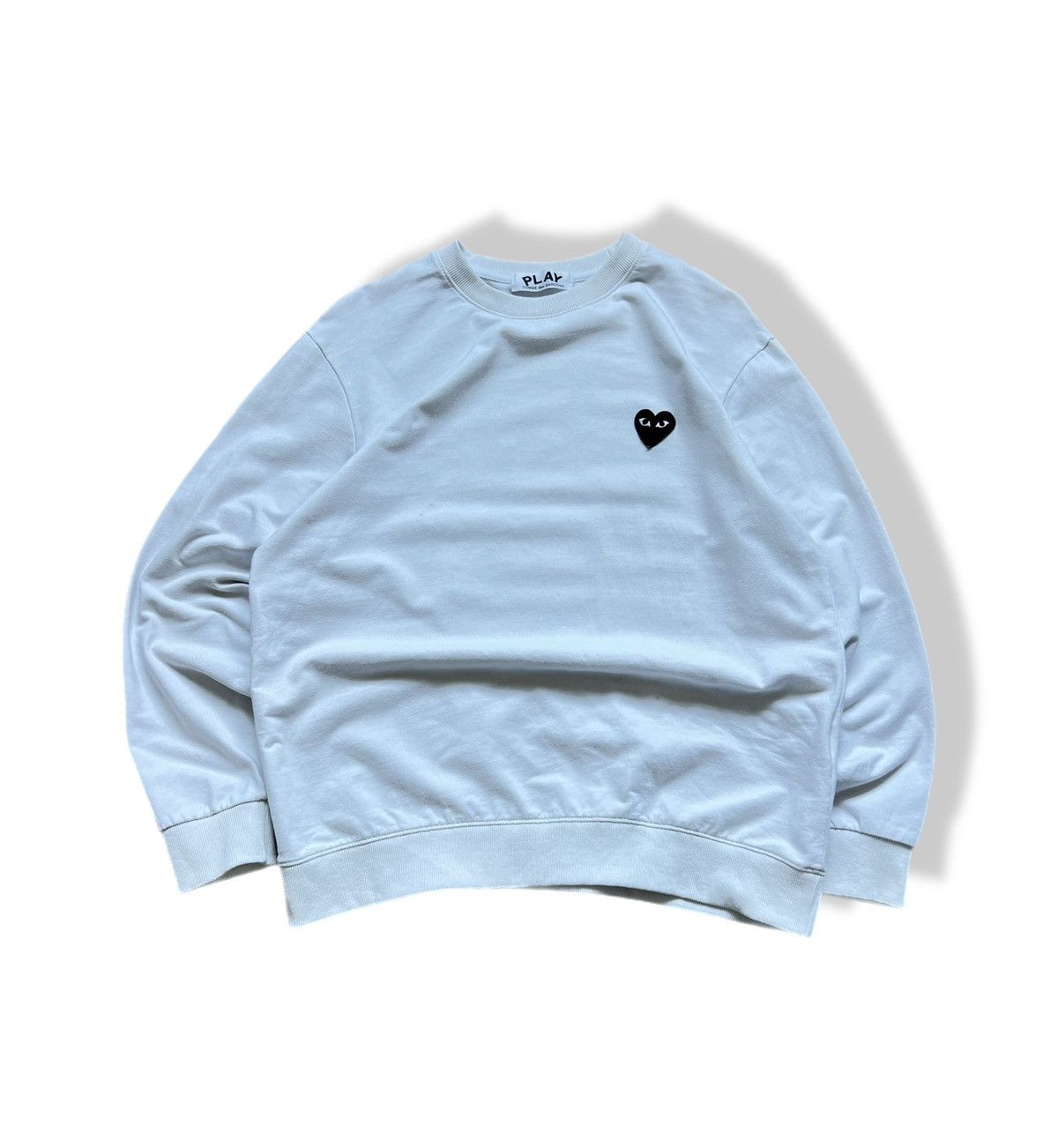 Comme des Garcons Vintage Comme Des Garcons Small Logo Love Sweatshirt White Size US M / EU 48-50 / 2 - 1 Thumbnail