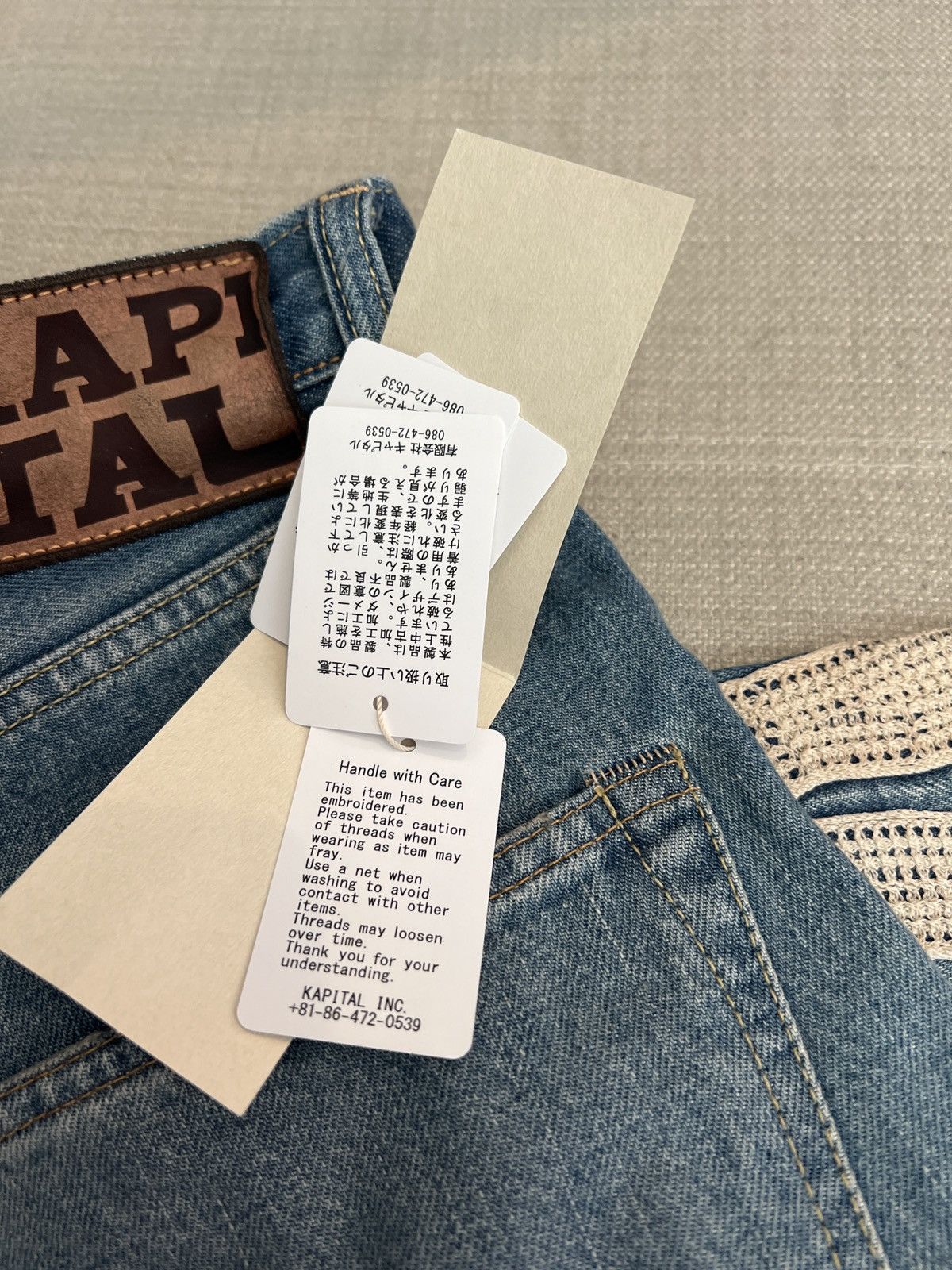 Kapital Kapital Bones Denim Shorts Indigo Size US 36 / EU 52 - 8 Thumbnail