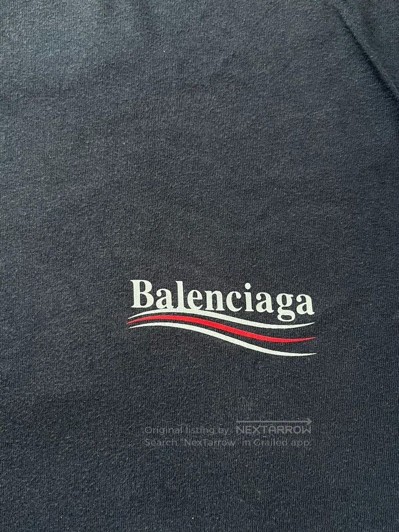 Balenciaga Balenciaga Logo Letter Printed Round Neck Short Sleeve T-S Size US L / EU 52-54 / 3 - 3 Thumbnail