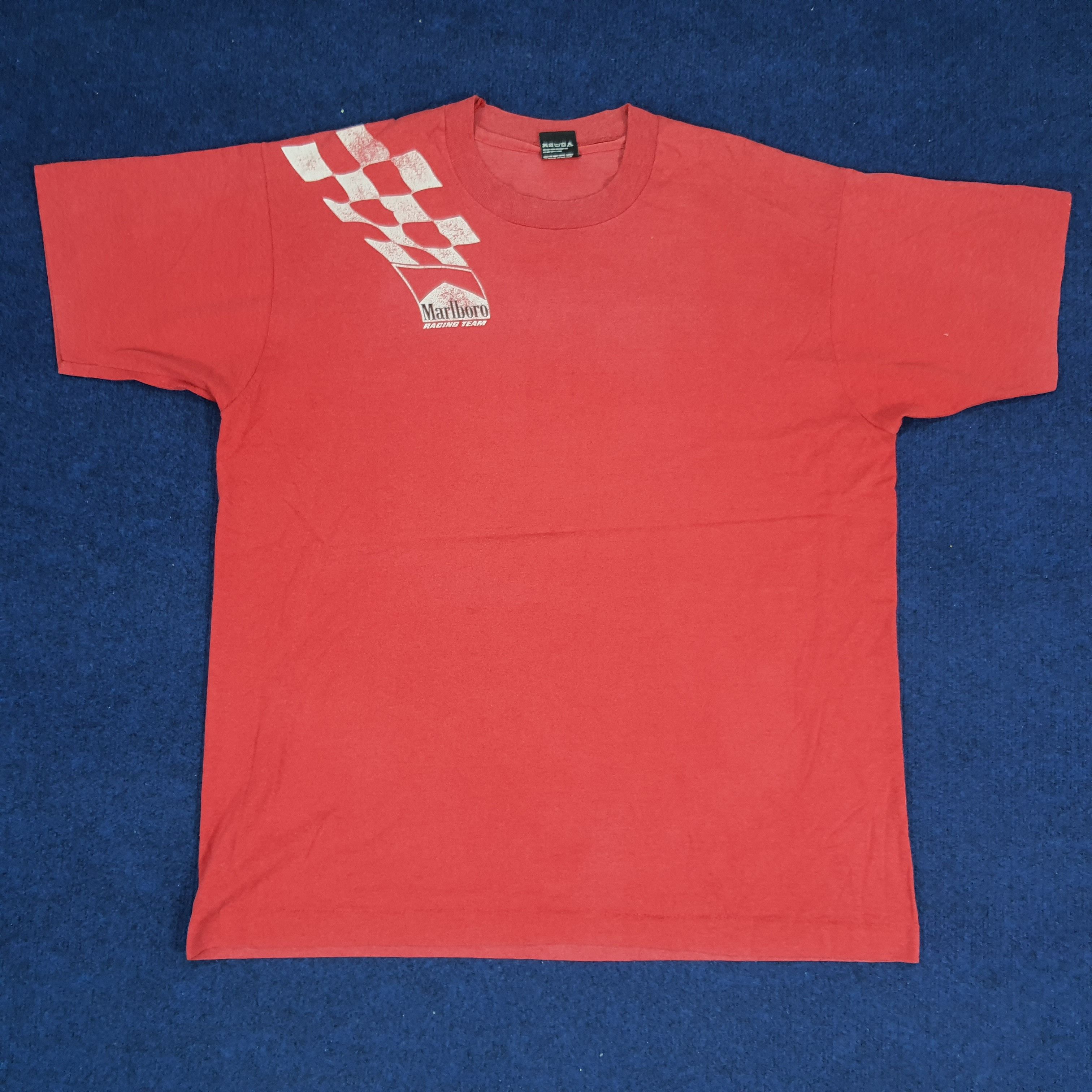 Marlboro × Vintage Vintage Marlboro Racing Team Motorsports Tshirt Size US XL / EU 56 / 4 - 3 Thumbnail