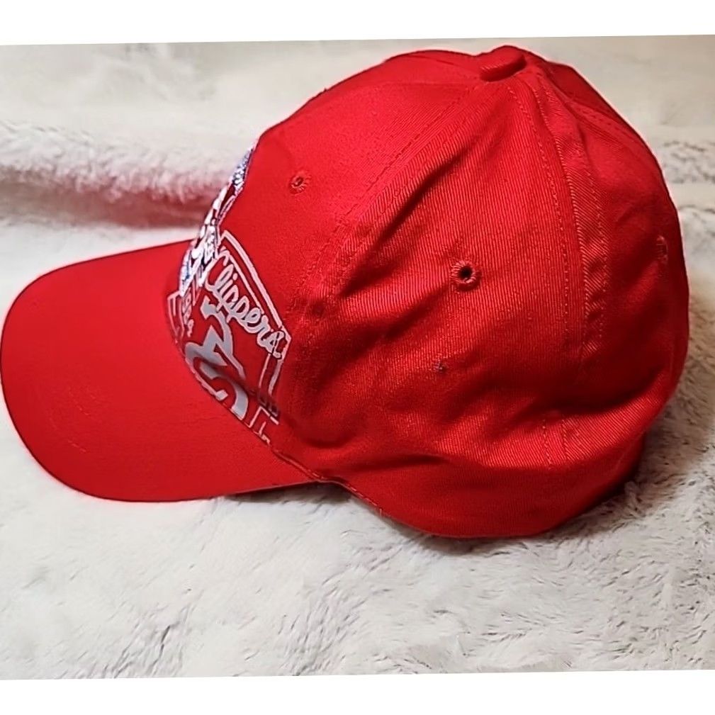 NBA VINTAGE Los Angeles LA Sga 2009 Clippers NBA 25 seasons Old Logo Cap Hat Adjustable One Size Red Mens Size ONE SIZE - 3 Thumbnail