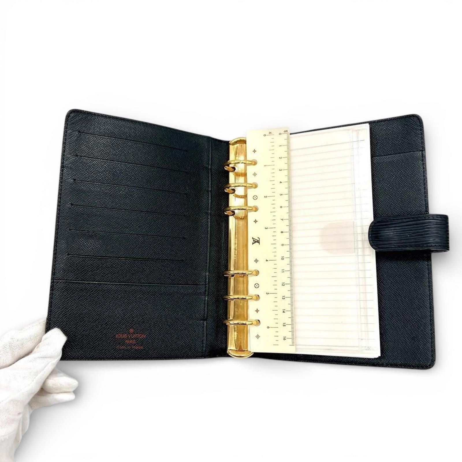 Louis Vuitton Louis Vuitton - Black Epi Leather Agenda Cover Size ONE SIZE - 8 Thumbnail