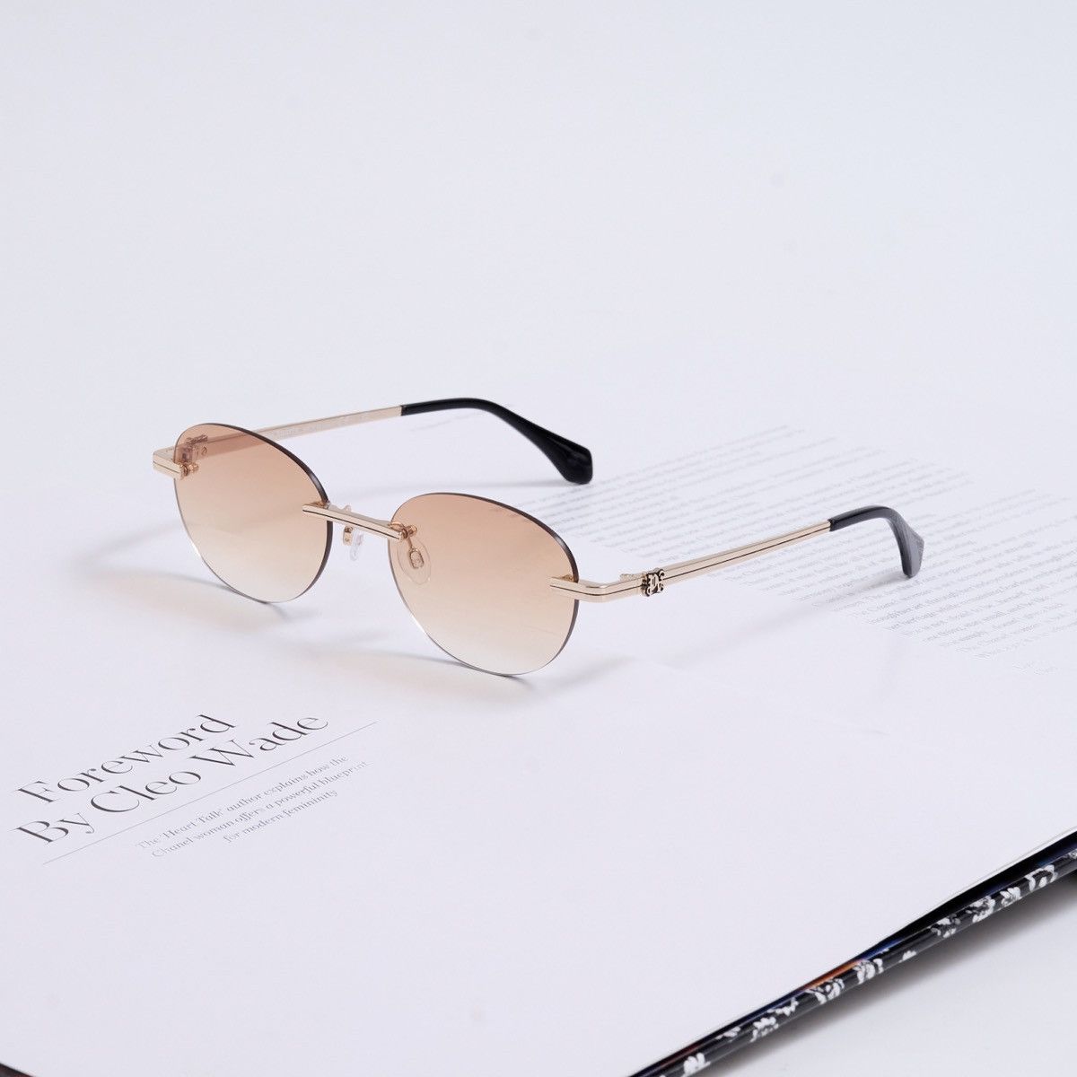 Palm Angels PALM ANGELS CRYSTAL GOLD ORANGE GRADIENT SUNGLASSES Size ONE SIZE - 1 Thumbnail
