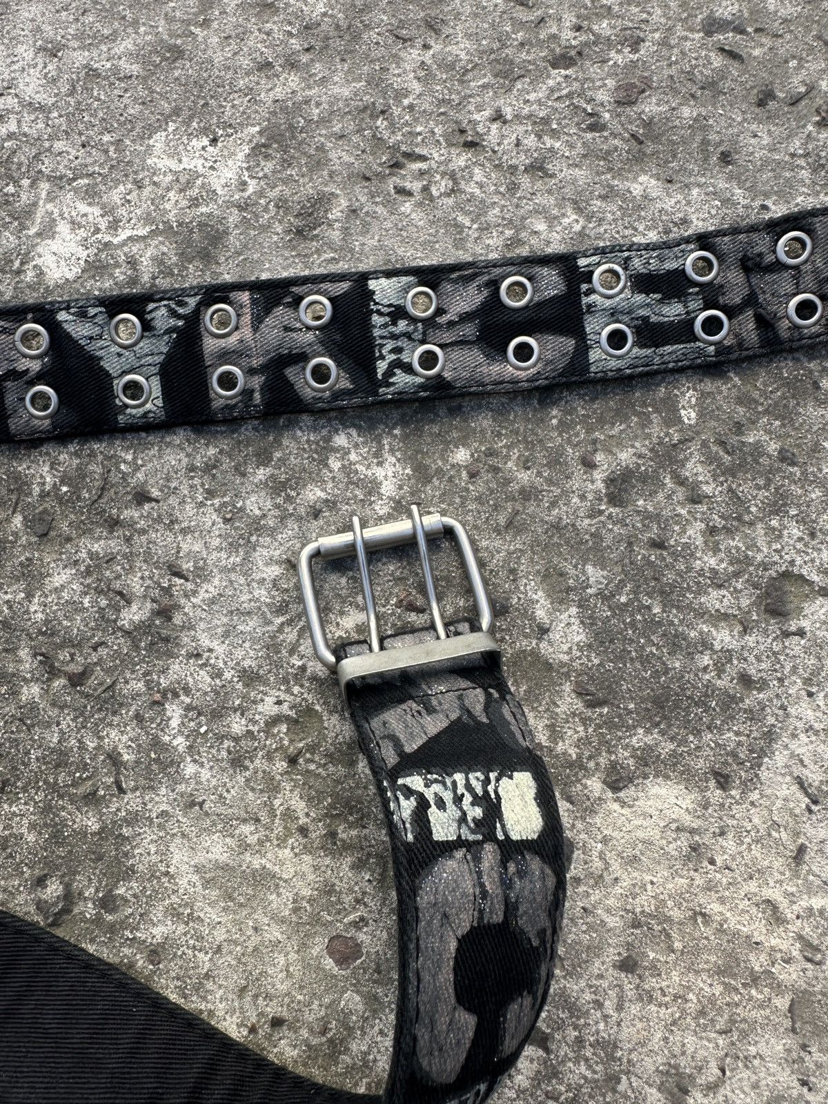 Designer Y2K Vintage Full Holes Avant Garde Distressed Belts USA Alt Size ONE SIZE - 3 Thumbnail