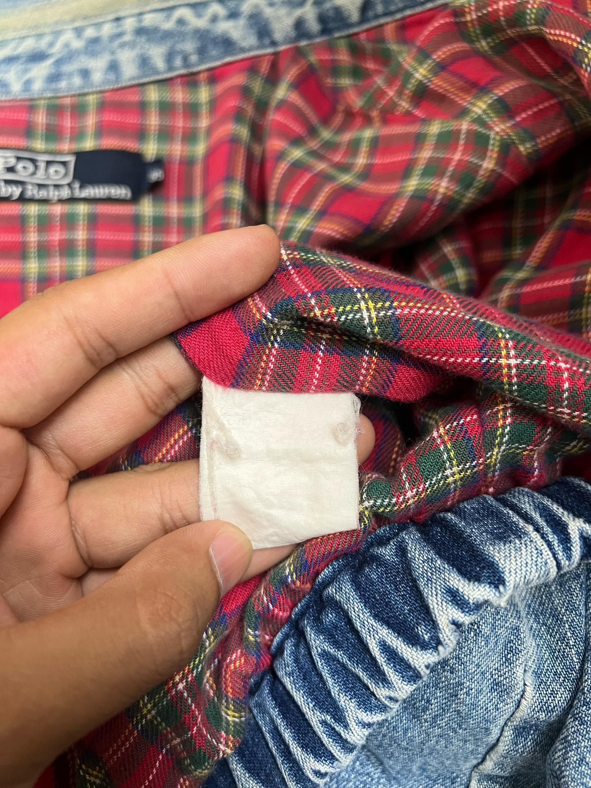 Polo Ralph Lauren × Vintage Vintage Distrassed Polo Ralph Lauren Denim Jacket Size US L / EU 52-54 / 3 - 11 Thumbnail