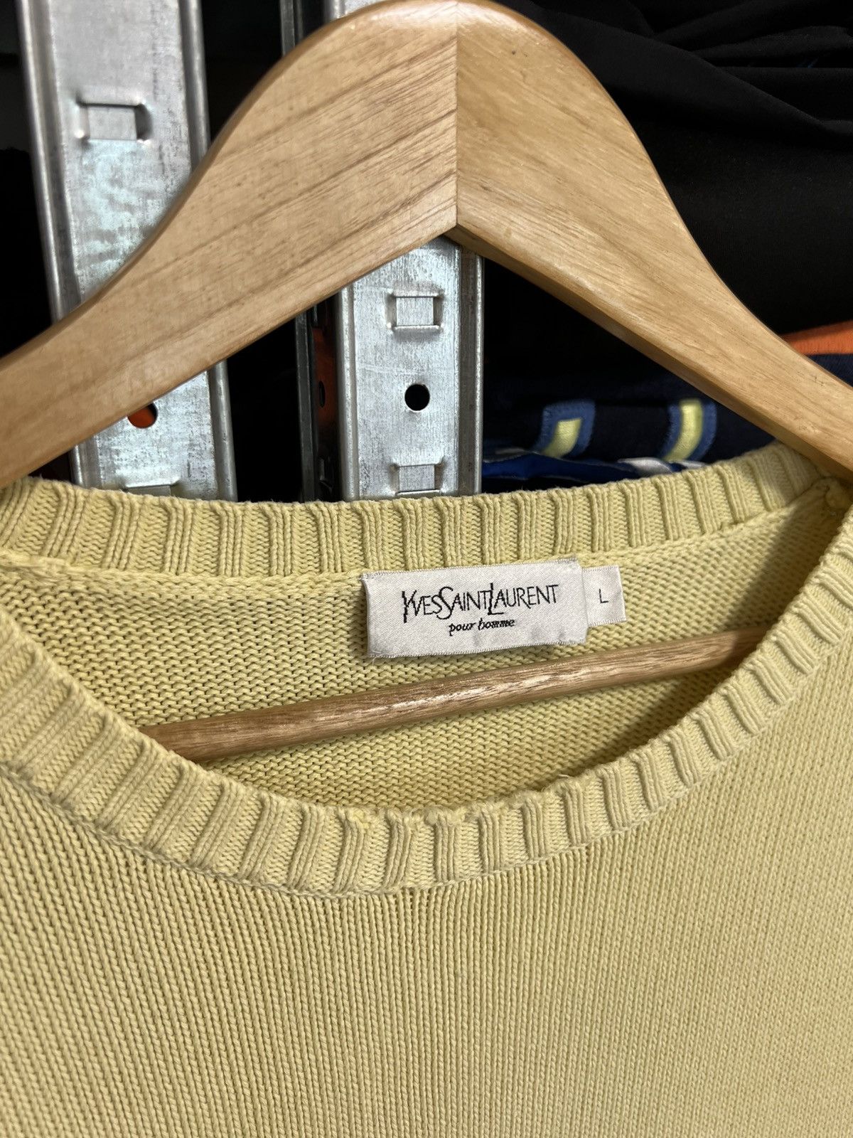 Yves Saint Laurent Vintage Yves Saint Laurent Knit Sweater YSL Jumper Pullover Size US L / EU 52-54 / 3 - 3 Thumbnail