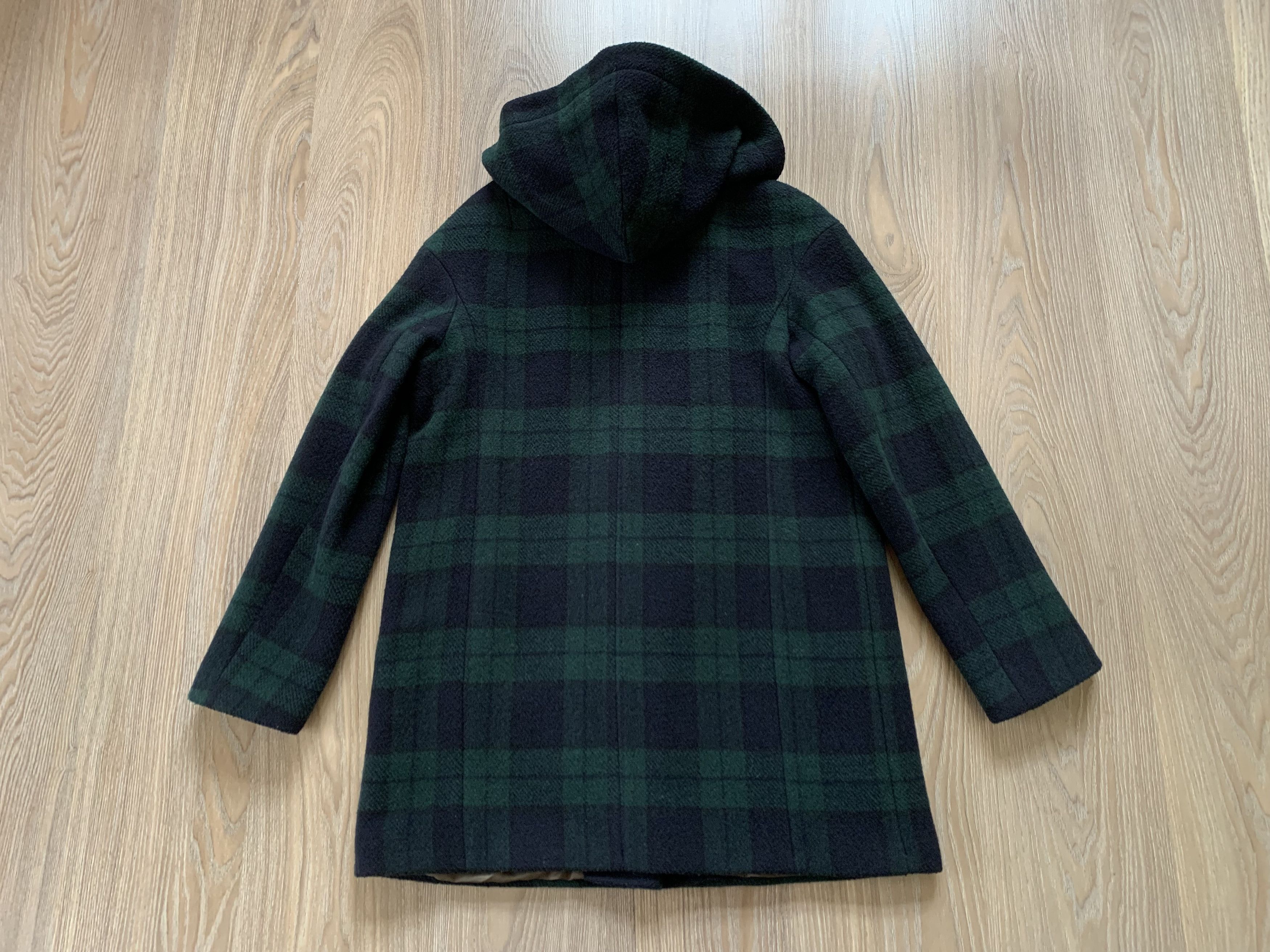 Designer × Vintage Dolcedonna Women's Hood Plaid Wool Coat Size L / US 10 / IT 46 - 11 Thumbnail