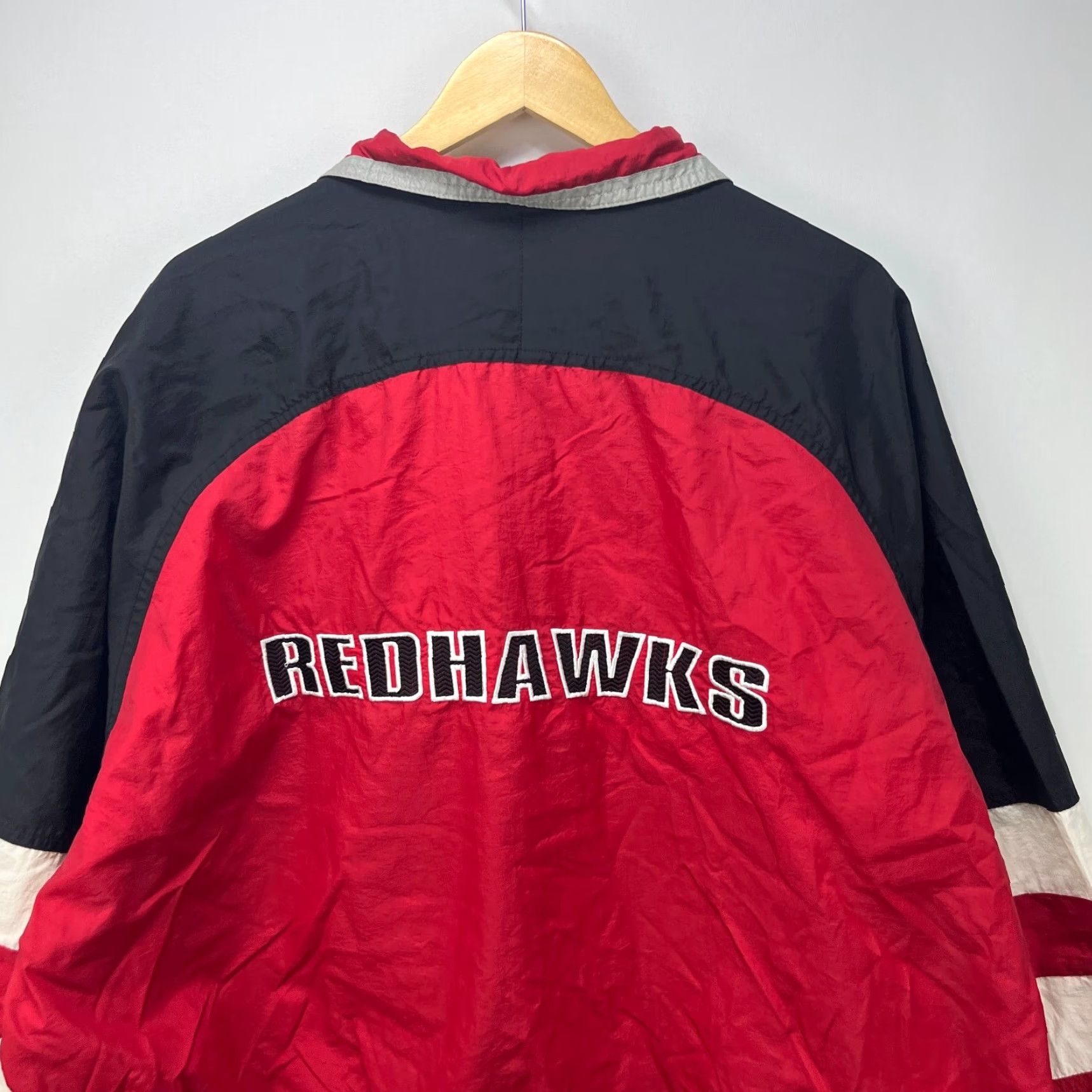 Starter VINTAGE Starter Windbreaker Jacket 2XL Mens Red Size US XXL / EU 58 / 5 - 5 Thumbnail
