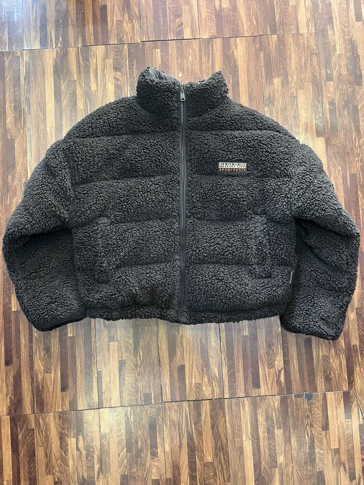 Napapijri × Vintage Napapijri Abox Borg Fleecejacke Black Size US XS / EU 42 / 0 - 1 Thumbnail