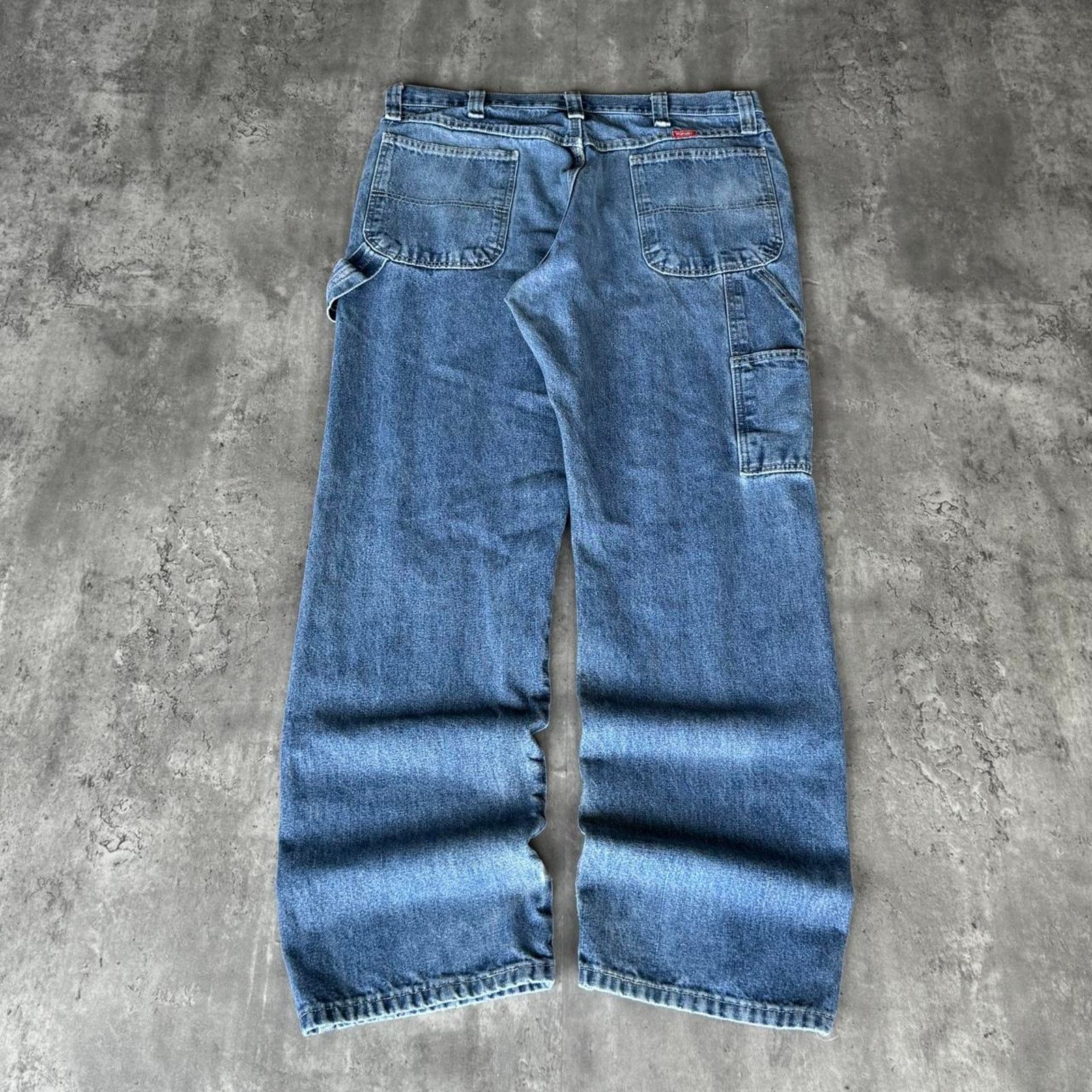 Carhartt × Vintage × Wrangler Vintage Y2K Carhartt Style Baggy Carpenter Skater Tech Jeans Size US 36 / EU 52 - 1 Thumbnail