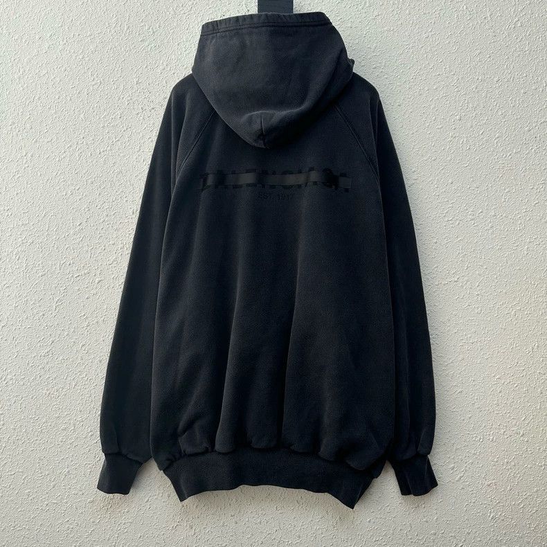 Balenciaga Balenciaga Deletion tape Logo washed gray hoodie Size US XS / EU 42 / 0 - 2 Thumbnail