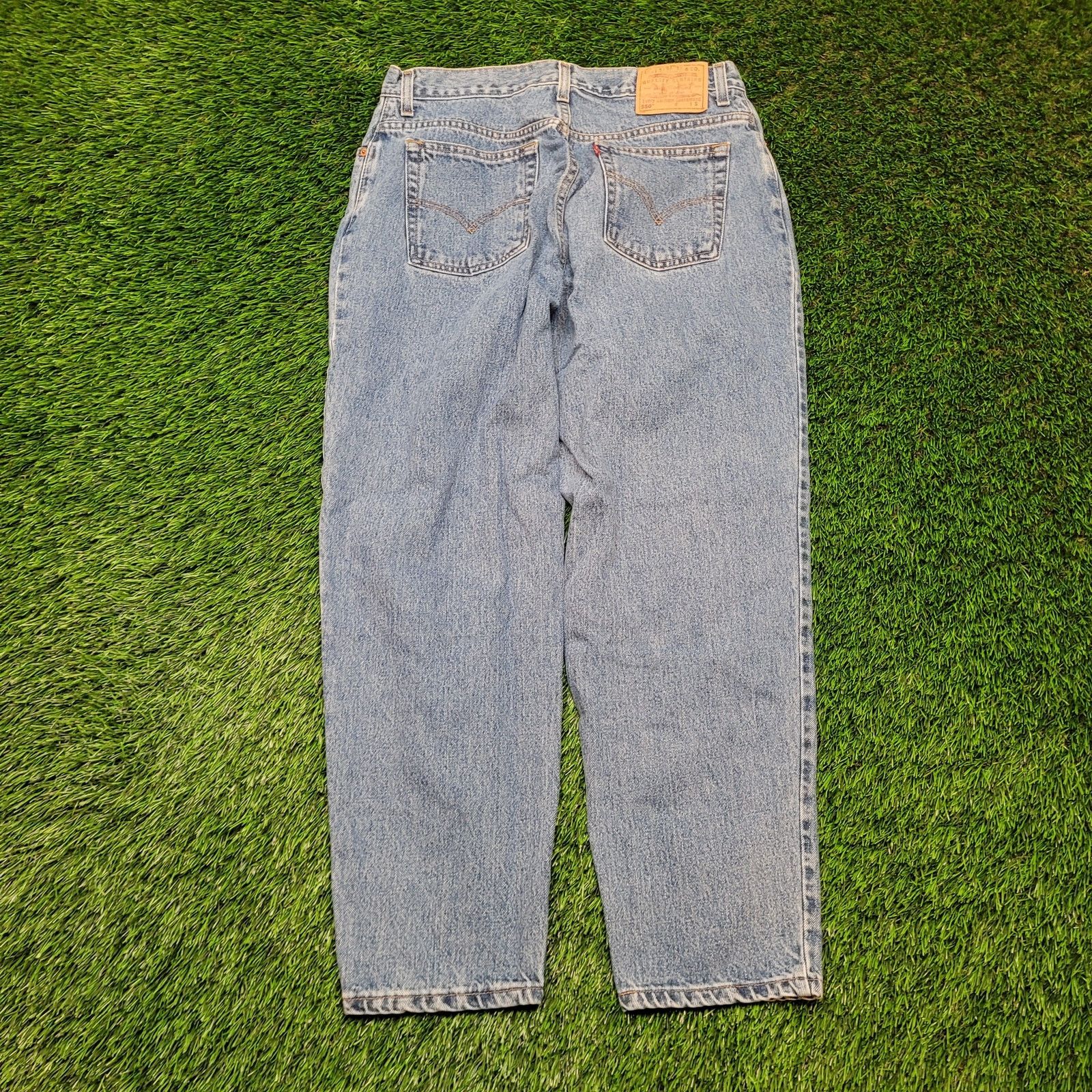 Levi's VTG 90s Levi's 550 Mom Jeans 16P Short 34x29 High Rise 13" Size 34" / US 12 / IT 48 - 3 Thumbnail