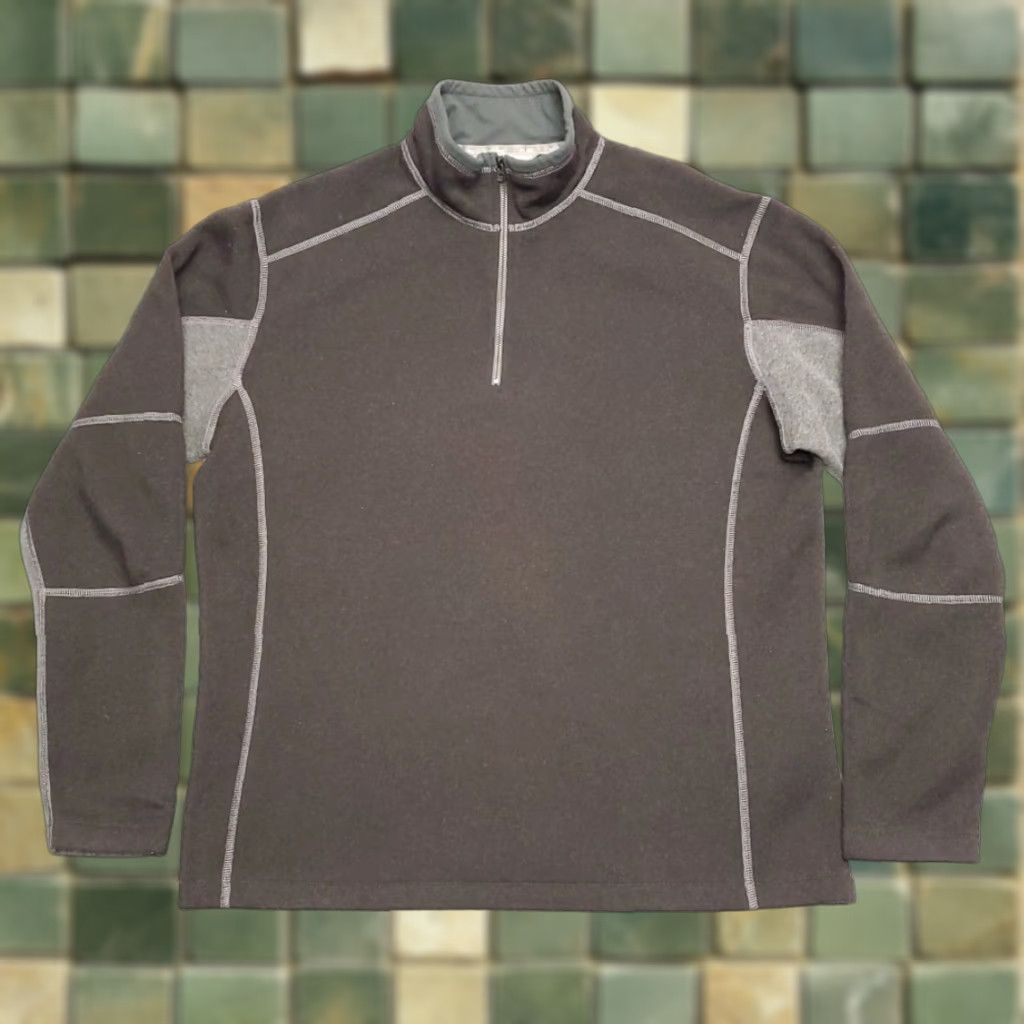 Vintage Kuhl Revel Sweater Jacket Men XL Black Kashmira Fleece 1/4 Zip Outdoors Gorp Size US XL / EU 56 / 4 - 1 Thumbnail