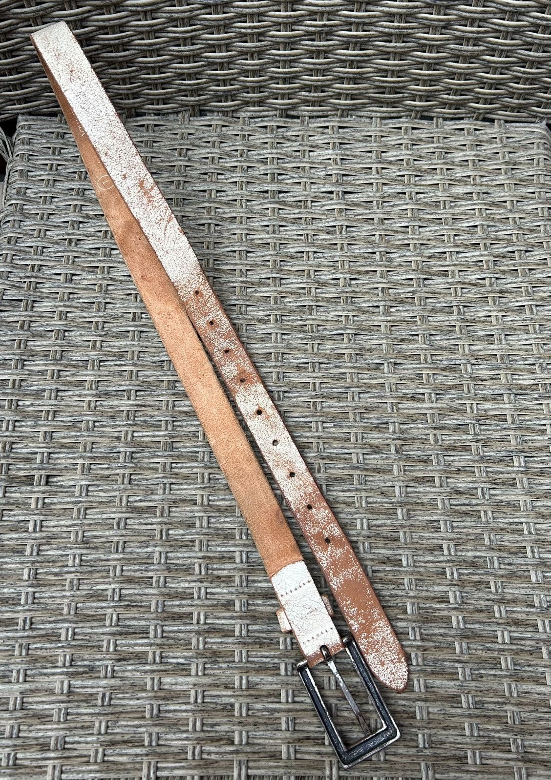 Miss Sixty × Vintage Vintage Y2K Miss Sixty Aged Leather Belt Size Large Size ONE SIZE - 5 Thumbnail