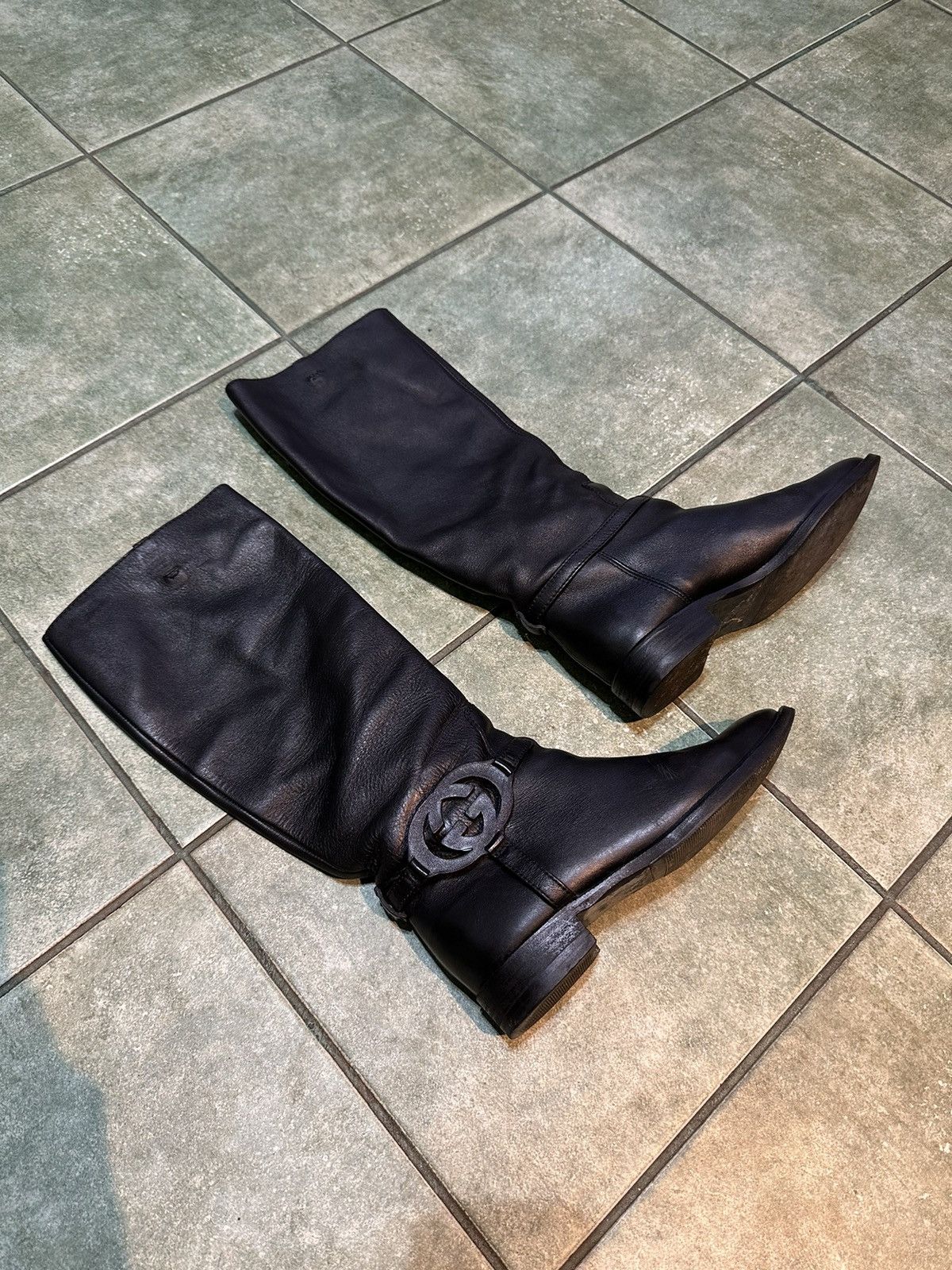 Cowboy Equipment × Gucci Gucci cowboy womens leather boots size 35 Size US 5 / IT 35 - 1 Thumbnail