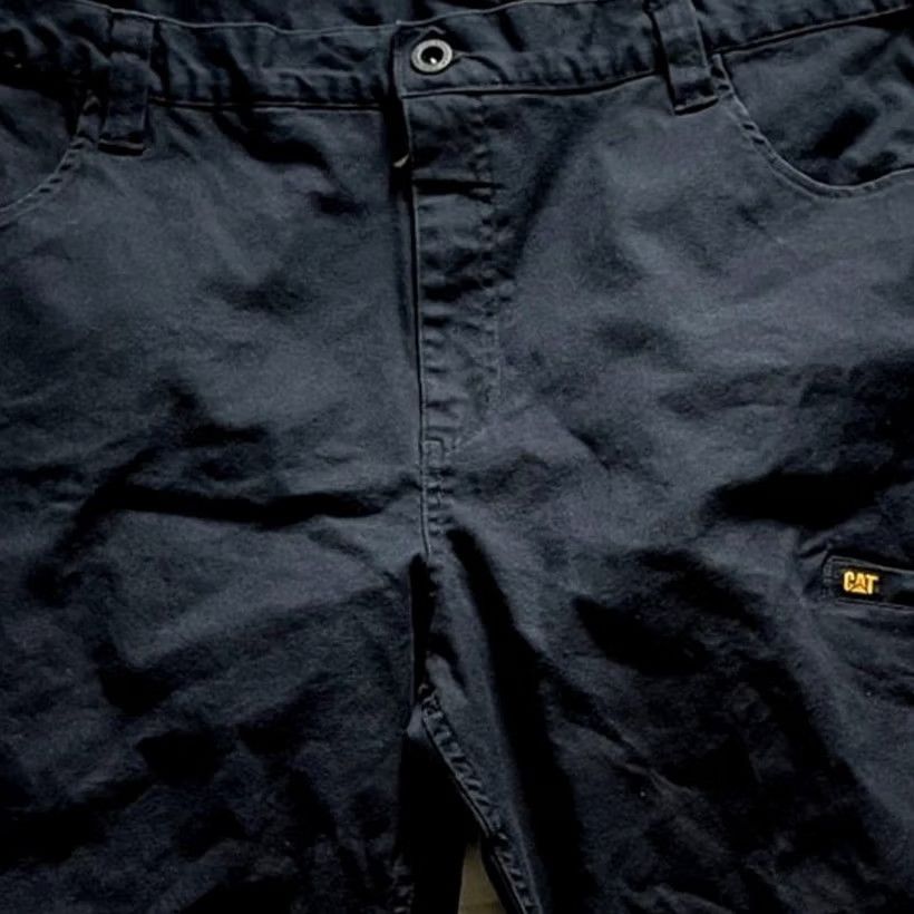Caterpillar VINTAGE CAT Mens Navy Work Wear Carpenter Pants Size 42x32 Size US 42 / EU 58 - 3 Thumbnail