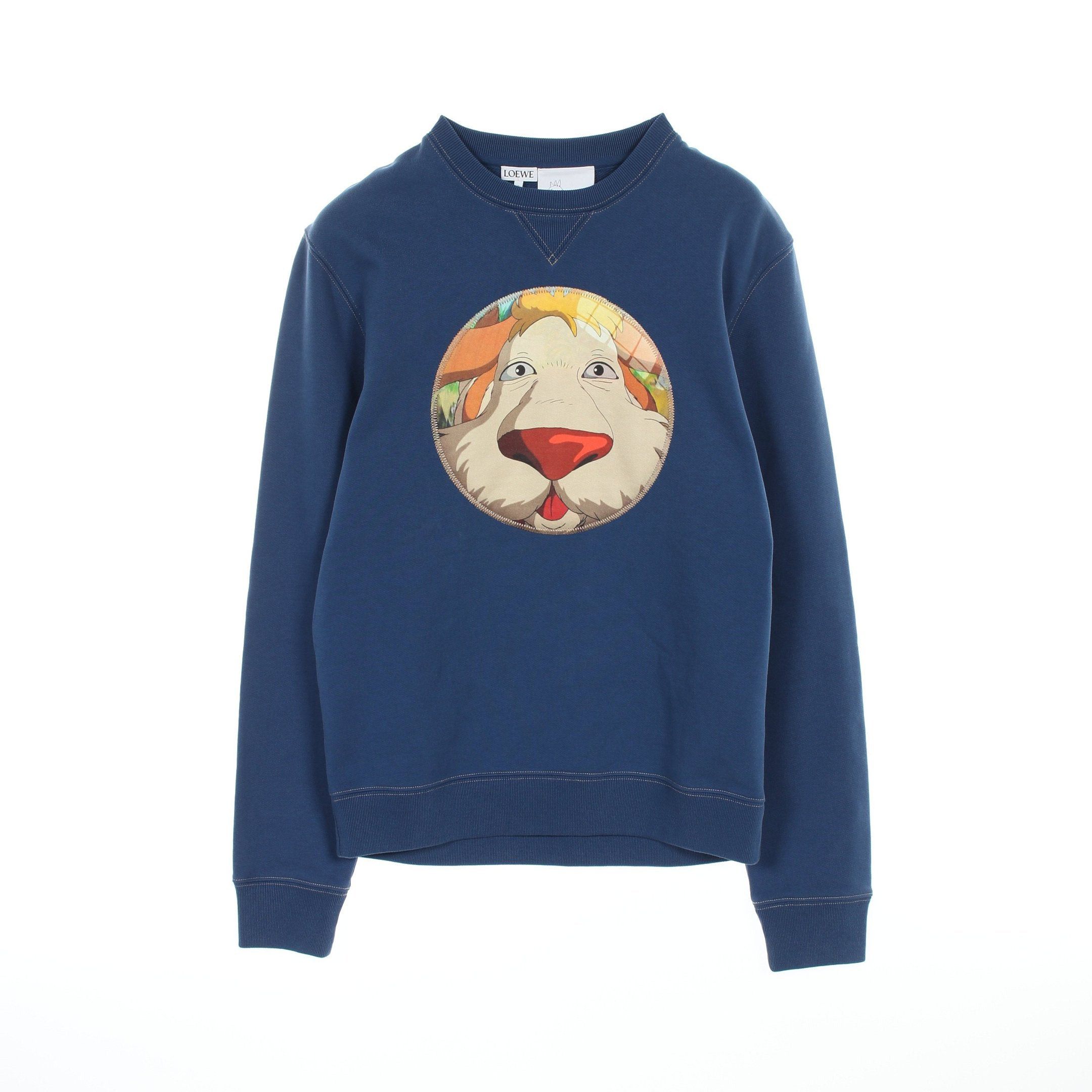 Loewe Loewe Loewe * Studio Ghibli Howl'S Moving Castle Sweatshirt Crew Neck Cotton Blue Multicolor Size ONE SIZE - 1 Thumbnail