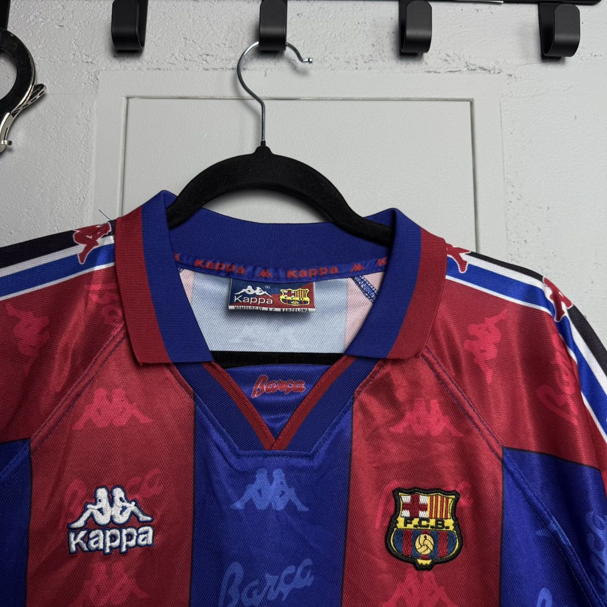 Kappa Vintage Kappa Barcelona Ronaldo 9 90’s Jersey Shirt Size US XL / EU 56 / 4 - 5 Thumbnail
