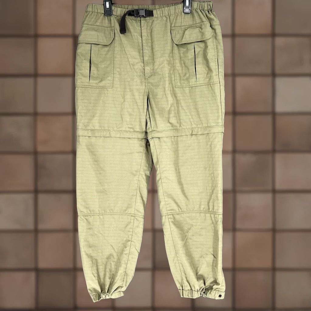 Vintage Vintage LL Bean Convertible Hiking Pants Mens Green Nylon Cargo Zip Off Medium Size US 31 - 1 Thumbnail