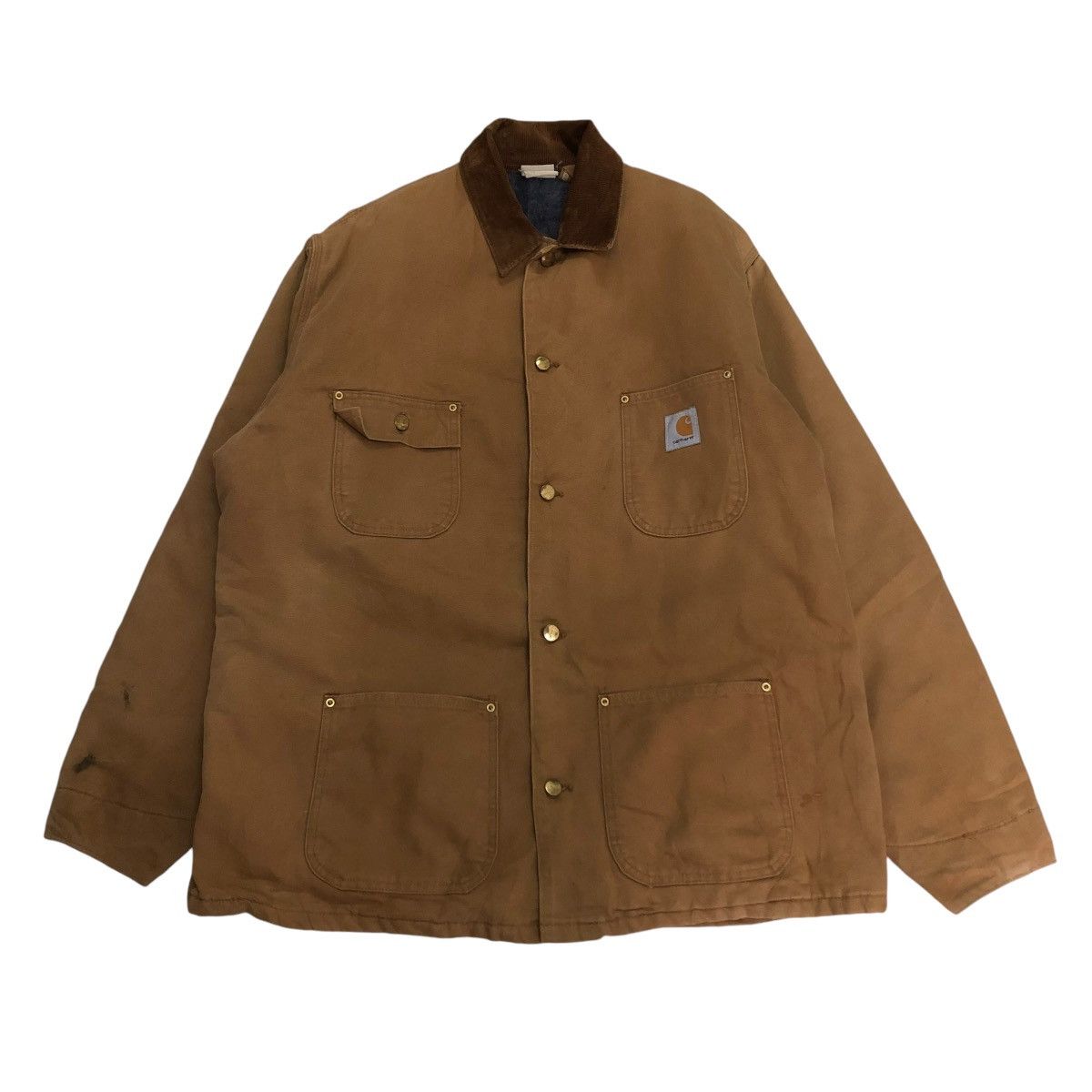 Carhartt 🔥VINTAGE CHORE JACKET CARHARTT DUCK CANVAS WORKER Size US L / EU 52-54 / 3 - 1 Thumbnail