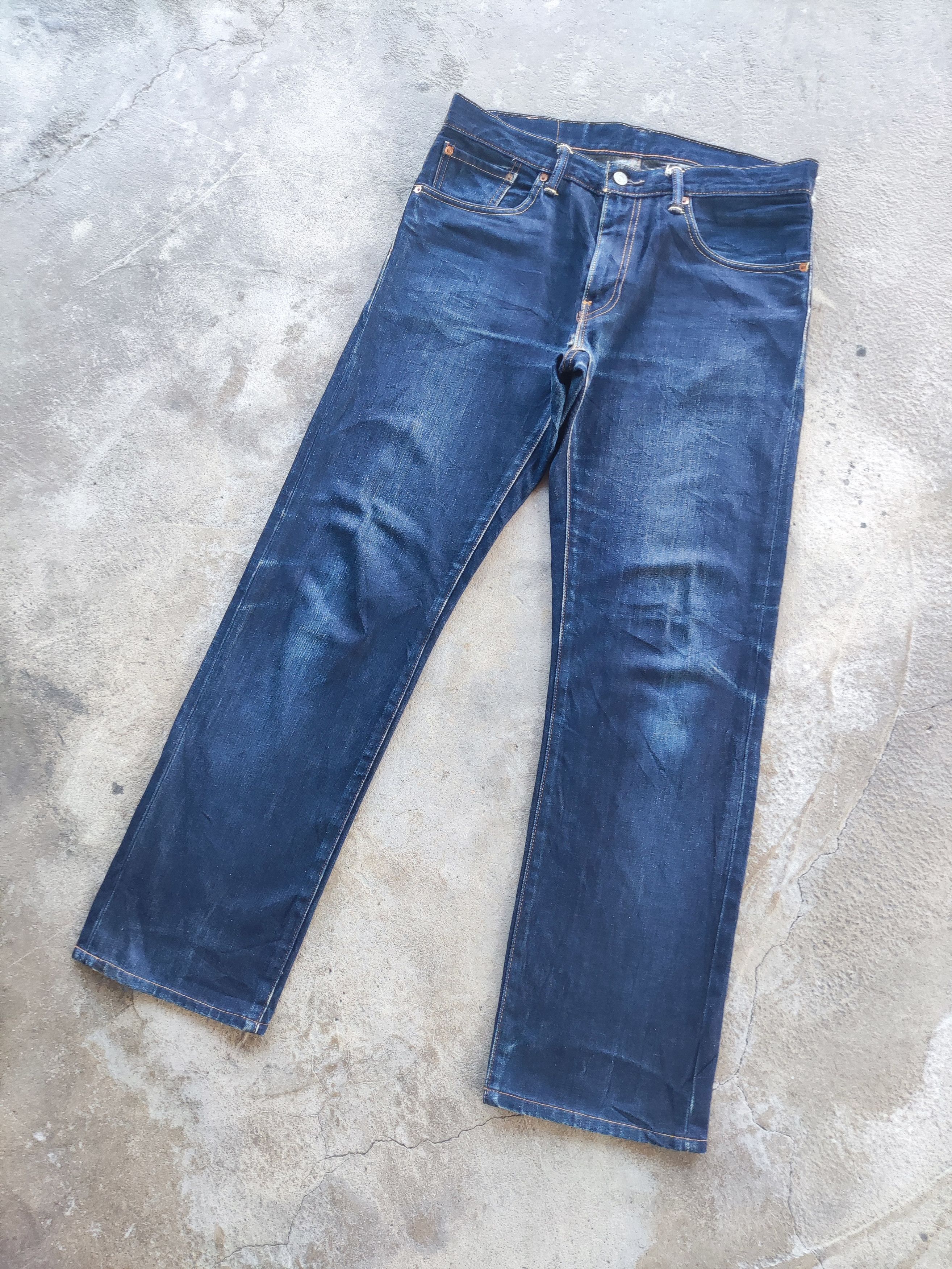 Levi's Vintage Levi's Brand Straight Cut Denim Faded Pants Size US 35 - 2 Thumbnail