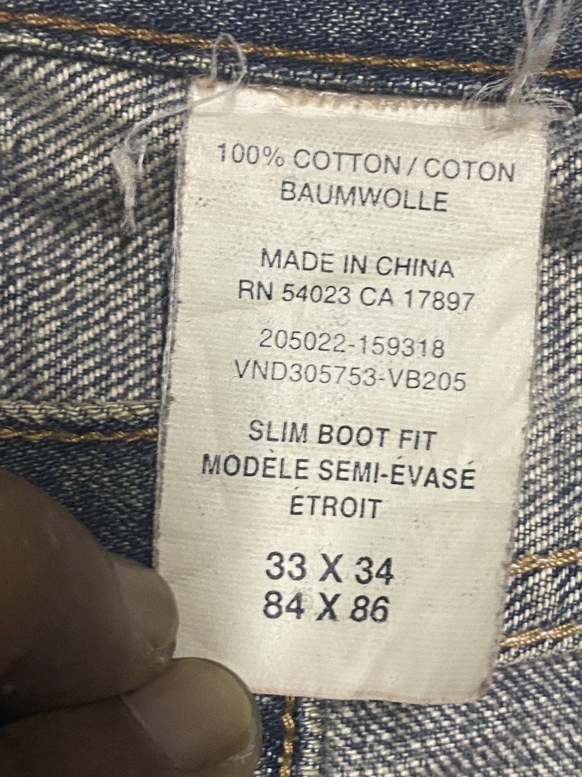 Gap × Palace Vintage Gap Denim Distressed Mud Wash Bootcut Flare Jeans Size US 34 / EU 50 - 14 Thumbnail