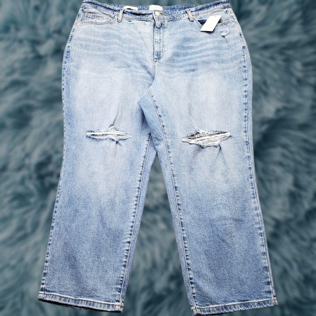 Vintage Universal Thread Skinny Jeans Women 24/R Blue Denim High Rise Stretch Jeans Womens Size 24 Blue Denim Skinny/Straight Style Size 42" / US 20 - 1 Thumbnail