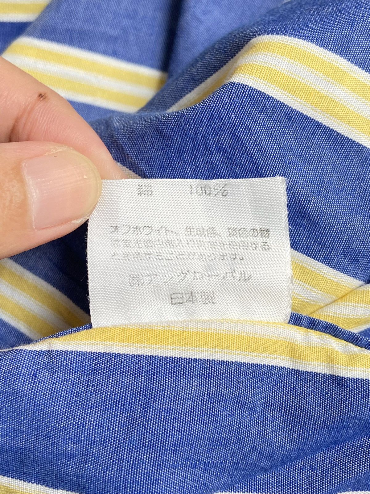 Nigel Cabourn NIGEL CABOURN Blue Striped Shirt Size US XL / EU 56 / 4 - 9 Thumbnail