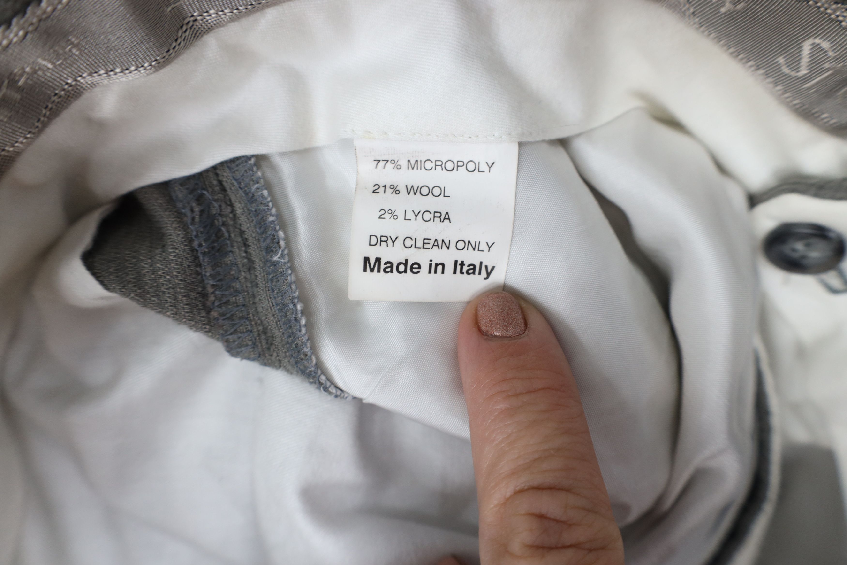 St. Croix Vintage 90s St Croix Wool Blend Wide Leg Chino Pants Size US 34 / EU 50 - 9 Thumbnail