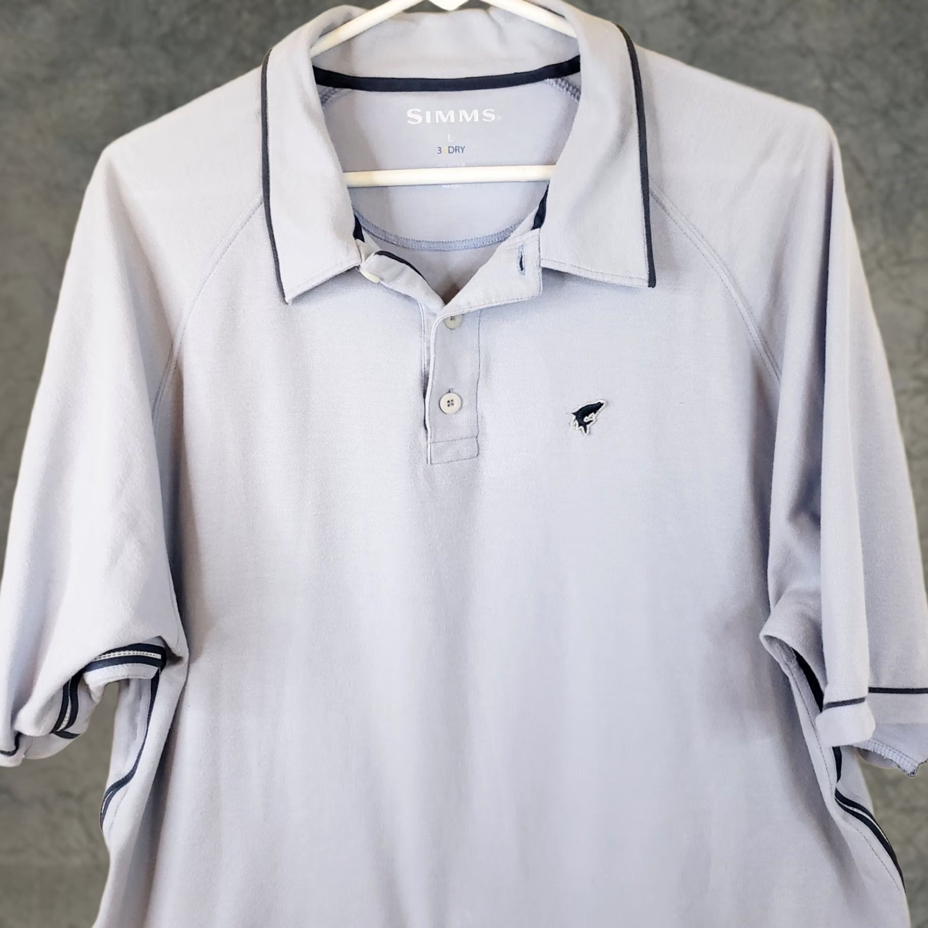 Vintage VINTAGE Simms Polo Shirt Men L Blue Short Sleeve 3XDry Polo Shirt Casual Outdoor Fishing Modern Logo Size US L / EU 52-54 / 3 - 1 Thumbnail