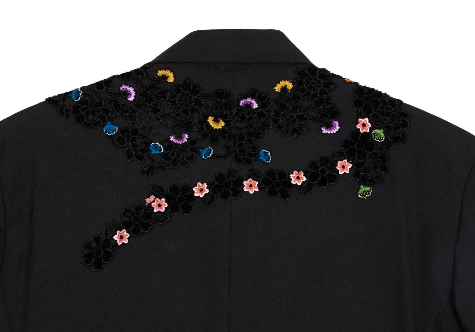 Yohji Yamamoto Yohji Yamamoto Velvet Floral Patch Design Jacket Size US M / EU 48-50 / 2 - 15 Thumbnail