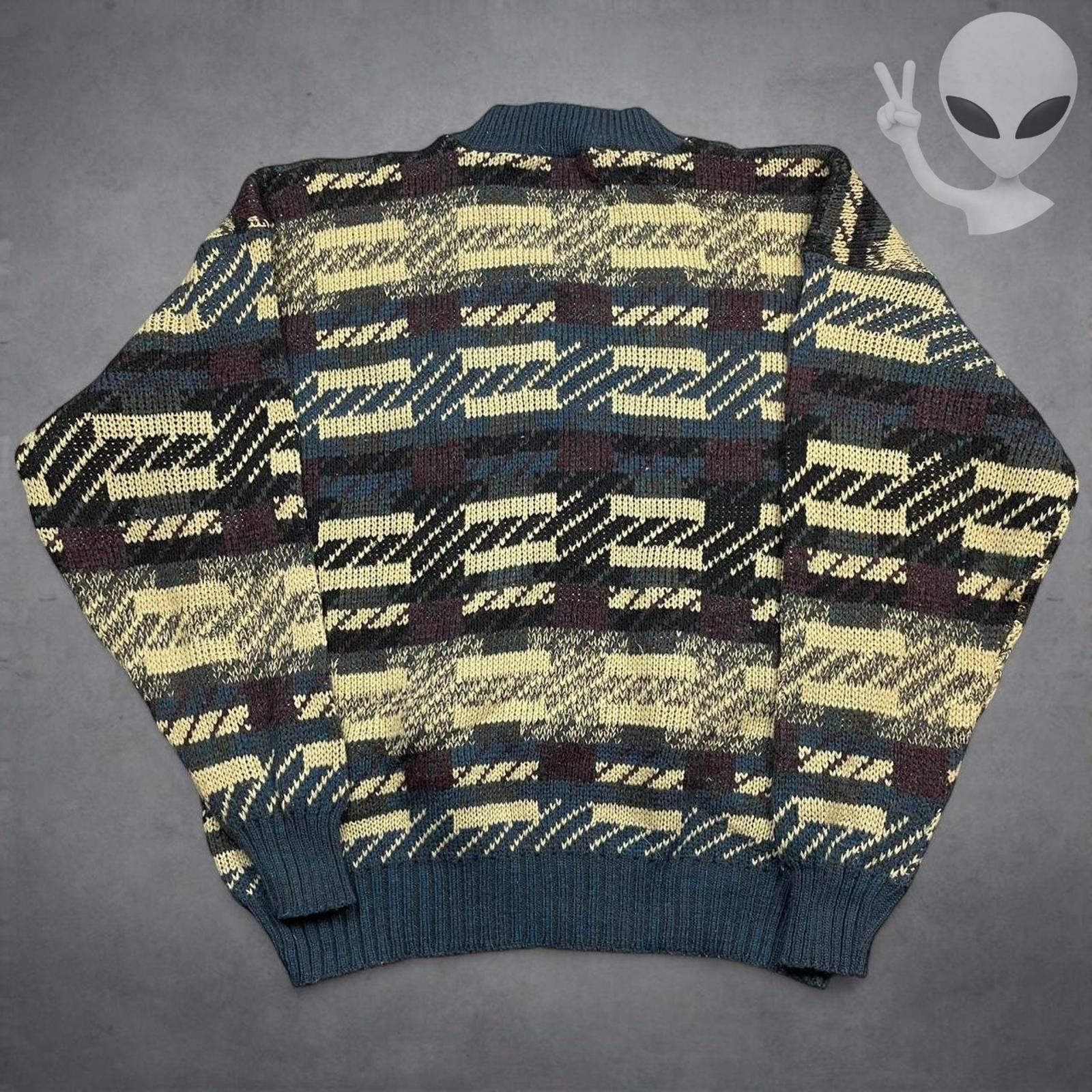 Other Scandia Wool Acrylic Knit Sweater Large Pattern 80s USA Size US L / EU 52-54 / 3 - 4 Thumbnail