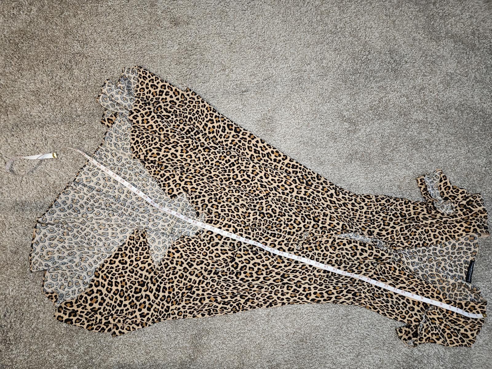 Designer Inthebeginning Los Angelas Leopard Print Hi-Low Dress Size S / US 4 / IT 40 - 2 Thumbnail