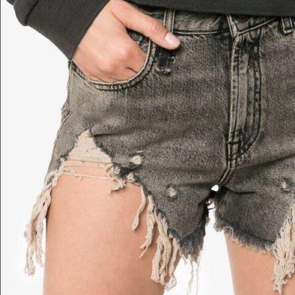 R13 R13 Black Shredded Slouch Short - 30", NWTs 🇮🇹 Size 30" / US 8 / IT 44 - 3 Thumbnail