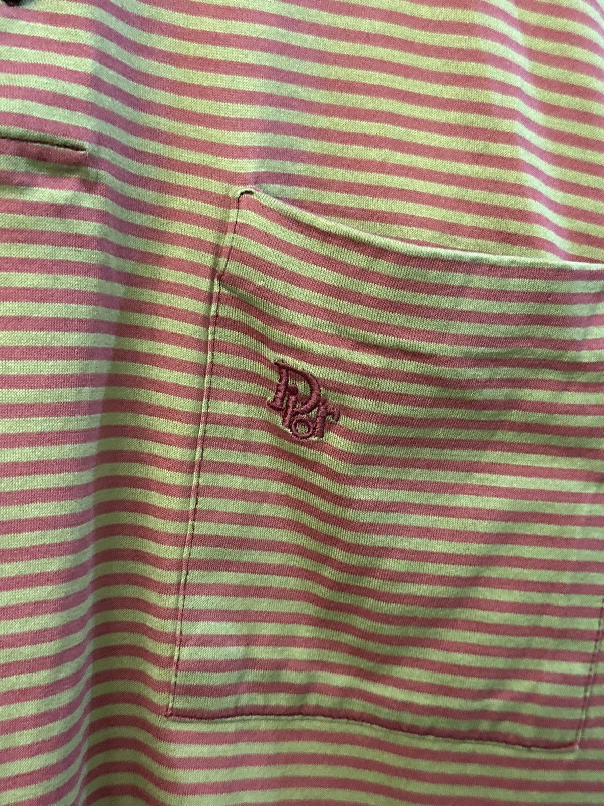 Christian Dior Monsieur 1990 Christian Dior Monsieur Stripes Pocket Polo Tees Size US M / EU 48-50 / 2 - 7 Thumbnail