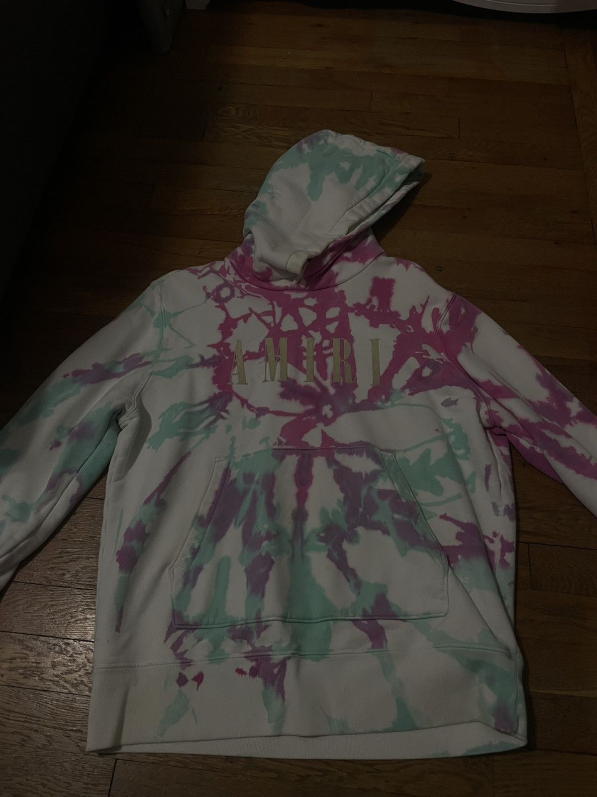 Amiri AMIRI logo-print tie-dye hoodie Size US S / EU 44-46 / 1 - 1 Thumbnail
