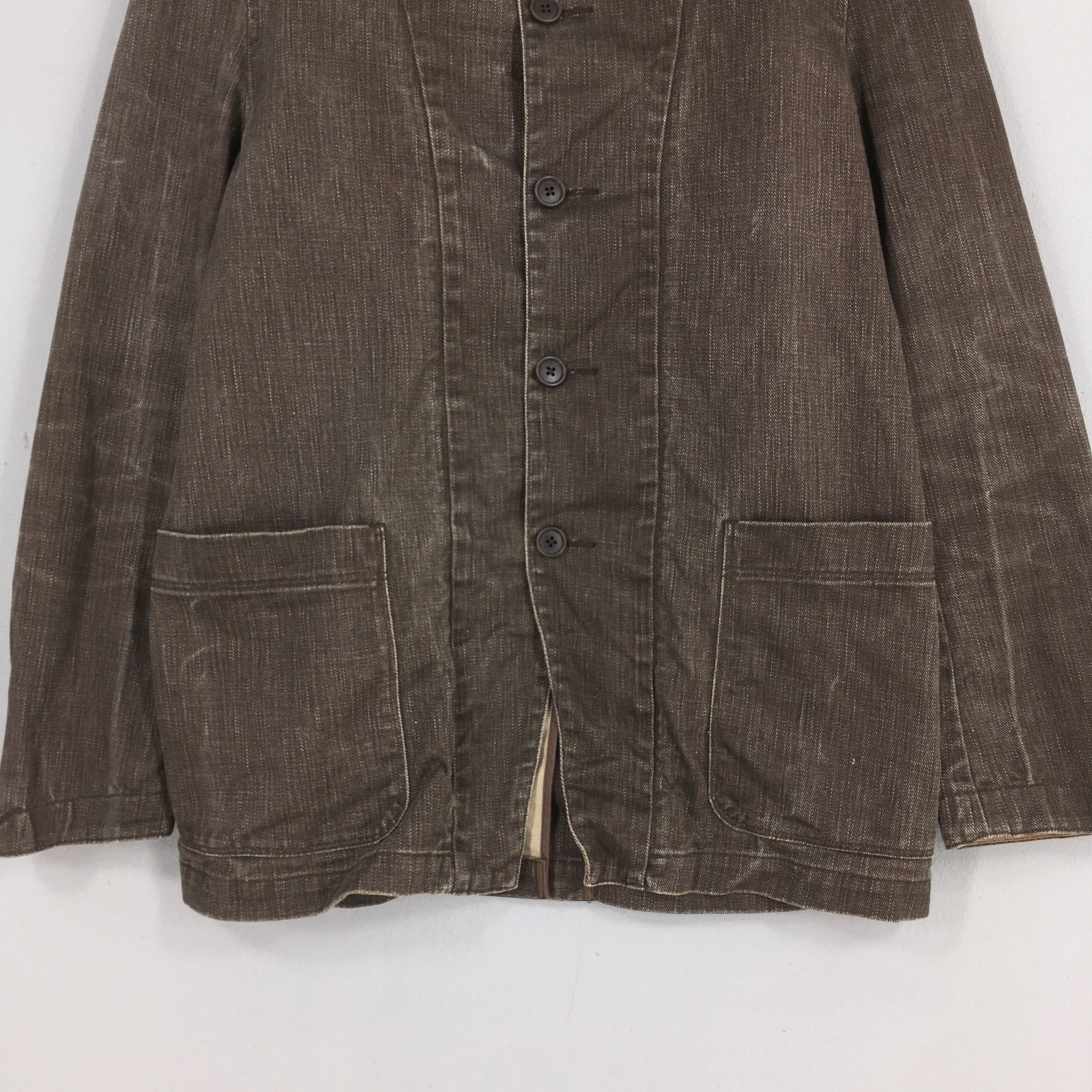 United Arrows Vintage 1990s United Arrows Denim Workers Button Jacket M Size US M / EU 48-50 / 2 - 3 Thumbnail