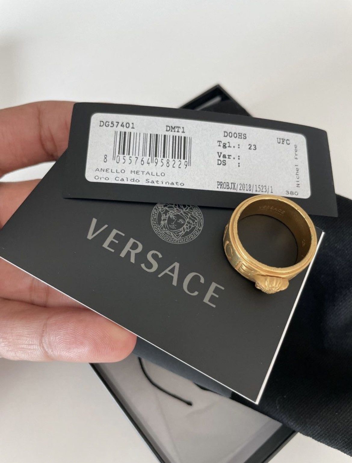 Kith Kith x versace medusa ring Grailed