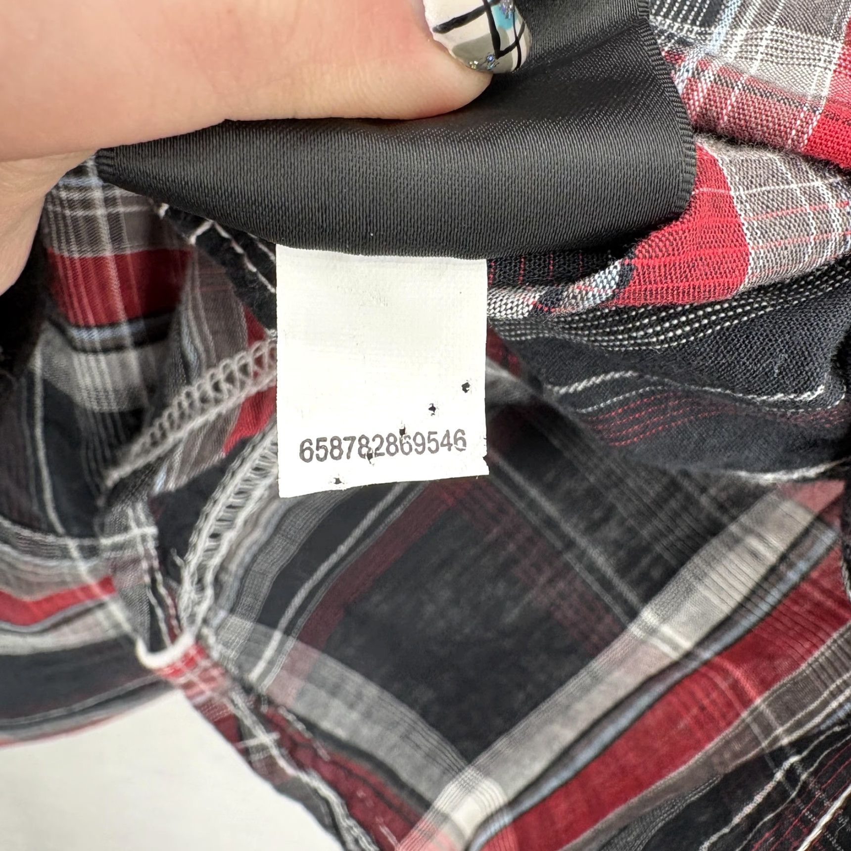 Vintage VINTAGE Helix Shirt Mens M Red Plaid Athletic Fit Snap Front Western Grunge Y2K Size US M / EU 48-50 / 2 - 6 Thumbnail