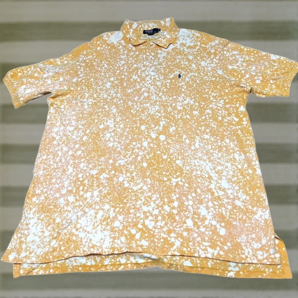 Polo Ralph Lauren VINTAGE Polo Ralph Lauren Polo Shirt 2XL Gold Made In USA 90s Mens Shirt Size US XXL / EU 58 / 5 - 1 Thumbnail