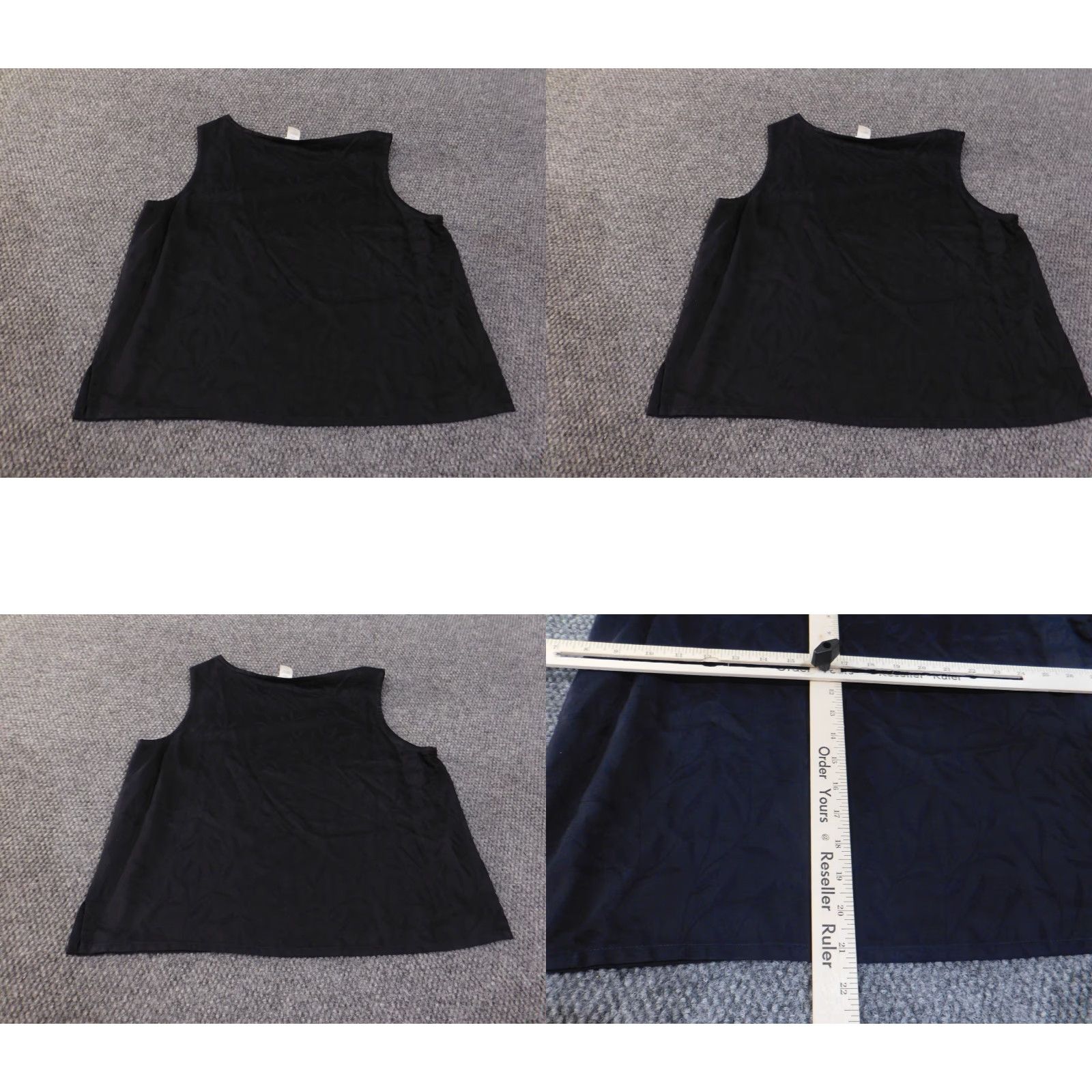 Eileen Fisher Eileen Fisher Blouse Shirt Womens L Black Floral Rayon Sleeveless Crew Neck Vintage? No (contains "Vintage: No") Size L / US 10 / IT 46 - 8 Thumbnail