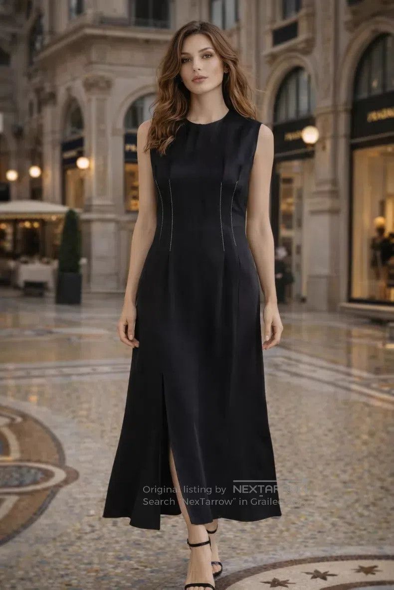 Versace Versace Full silk dress Size M / US 6-8 / IT 42-44 - 1 Thumbnail