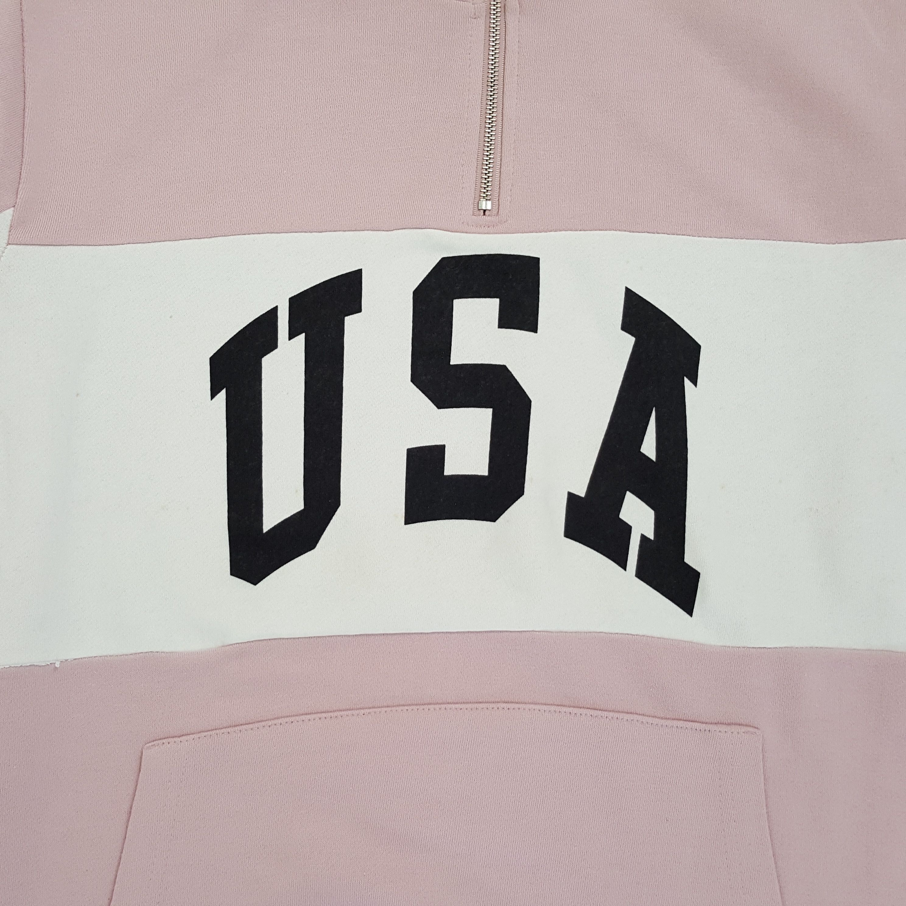 Vintage Vintage USA Spell Out Streetwear Half Zipper Sweatshirts Size US M / EU 48-50 / 2 - 2 Thumbnail