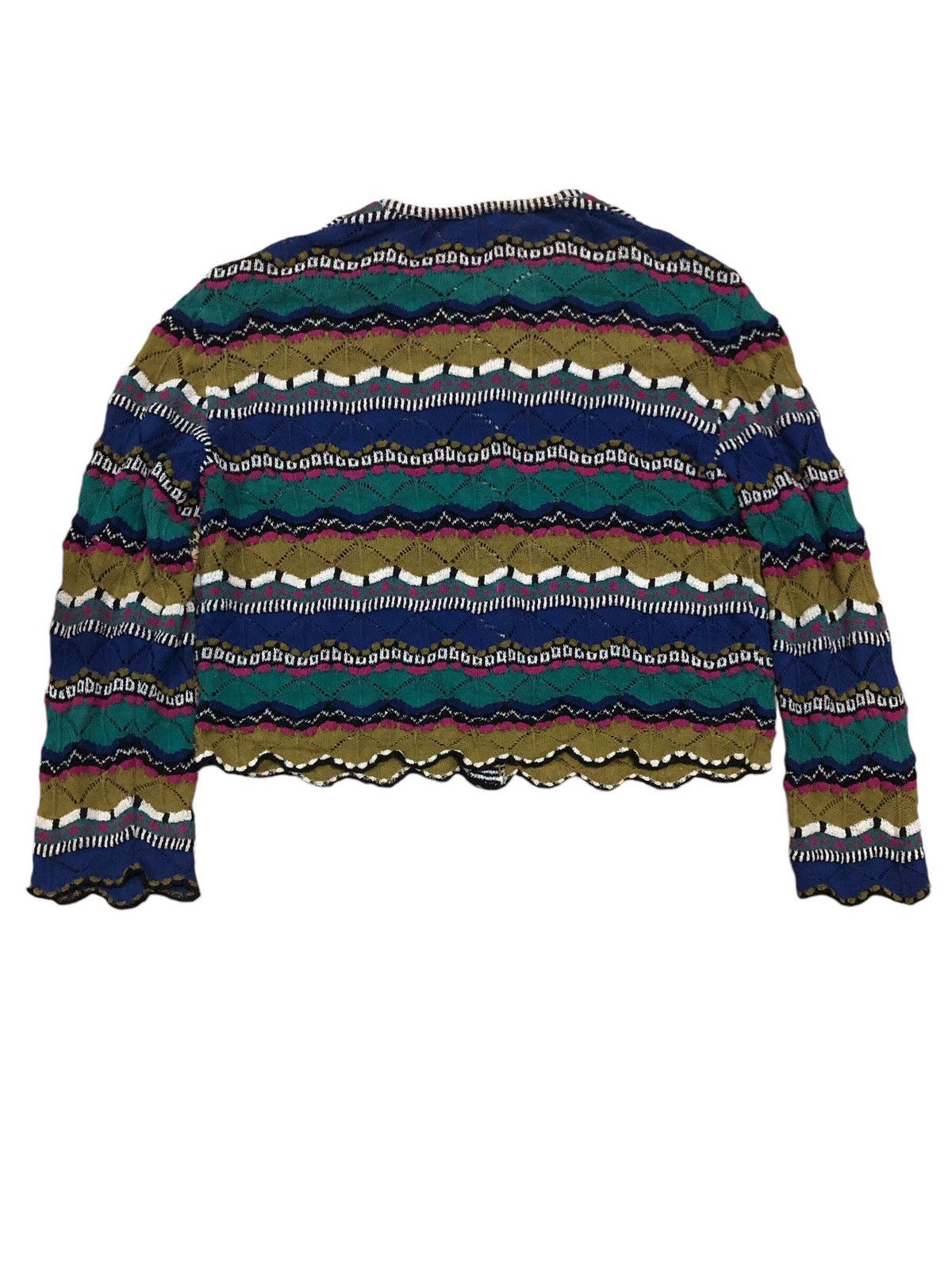 Aran Isles Knitwear × Homespun Knitwear × Missoni Missoni Knit Cropped Top Size M / US 6-8 / IT 42-44 - 2 Thumbnail