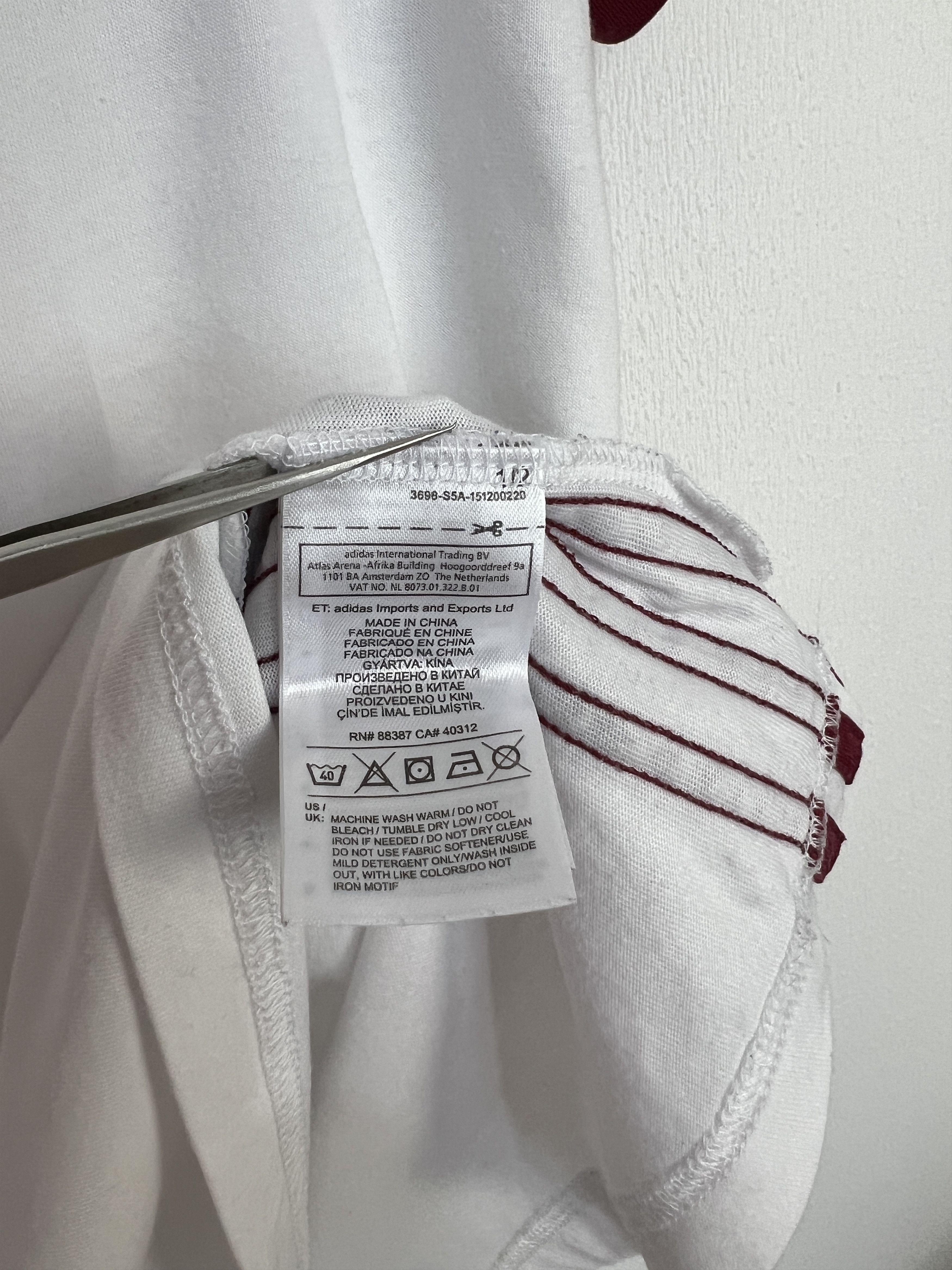 Adidas 2016 Bayern Munich adidas Cotton Tee Football Shirt Soccer Size US L / EU 52-54 / 3 - 6 Thumbnail