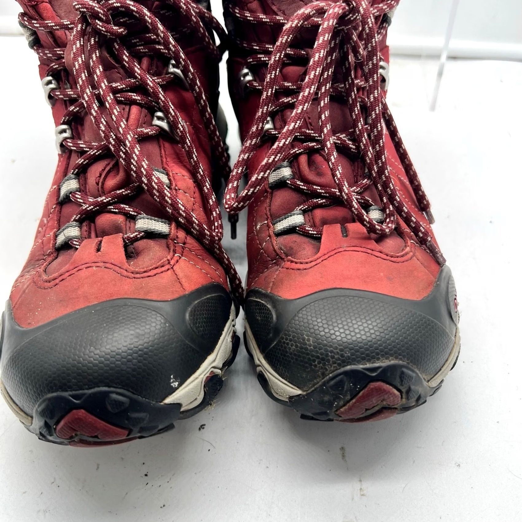 Oboz OBOZ Bridger Mid Hiking Boots Womens 9.5 Red Leather Waterproof Size US 10 / IT 40 - 5 Thumbnail