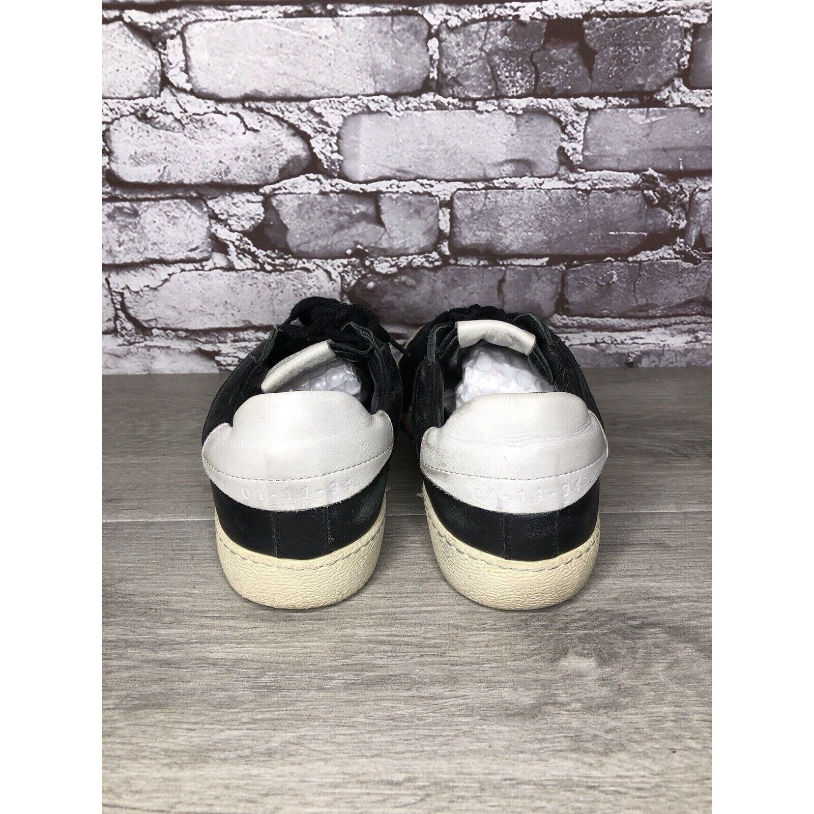 Allsaints AllSaints Sheer Black White Leather Low Casual Sneakers Wome Size US 9 / IT 39 - 5 Thumbnail
