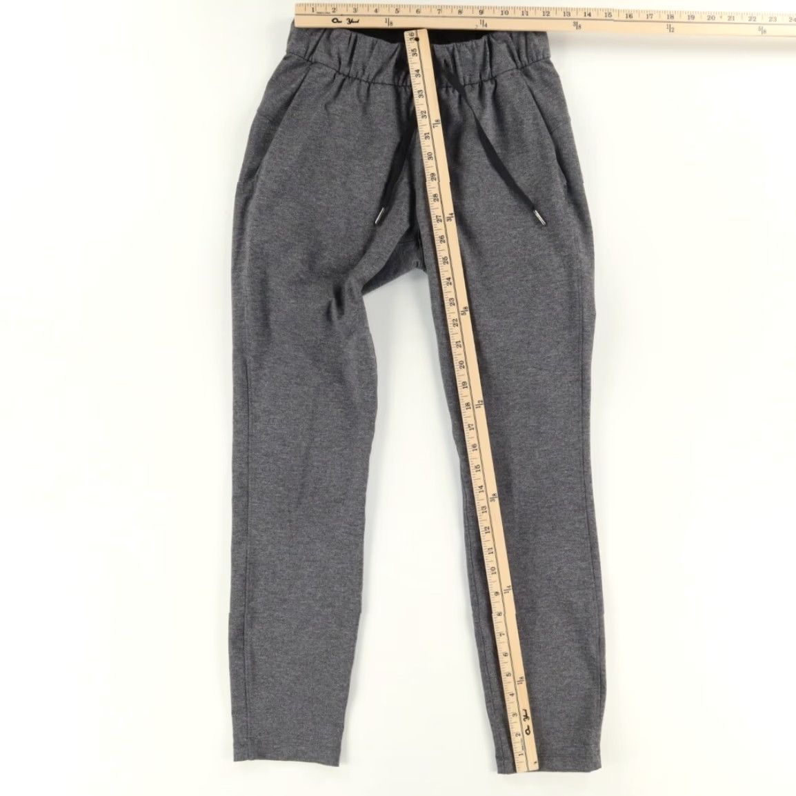 Lululemon Lululemon High Stretch On the Fly Midrise Nylon Woven Athletic Pants Charcoal Heather Women's 2 Size 26" / US 2 / IT 38 - 3 Thumbnail